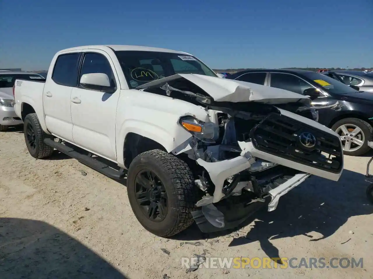 1 Photograph of a damaged car 5TFAX5GN2KX147106 TOYOTA TACOMA 2019