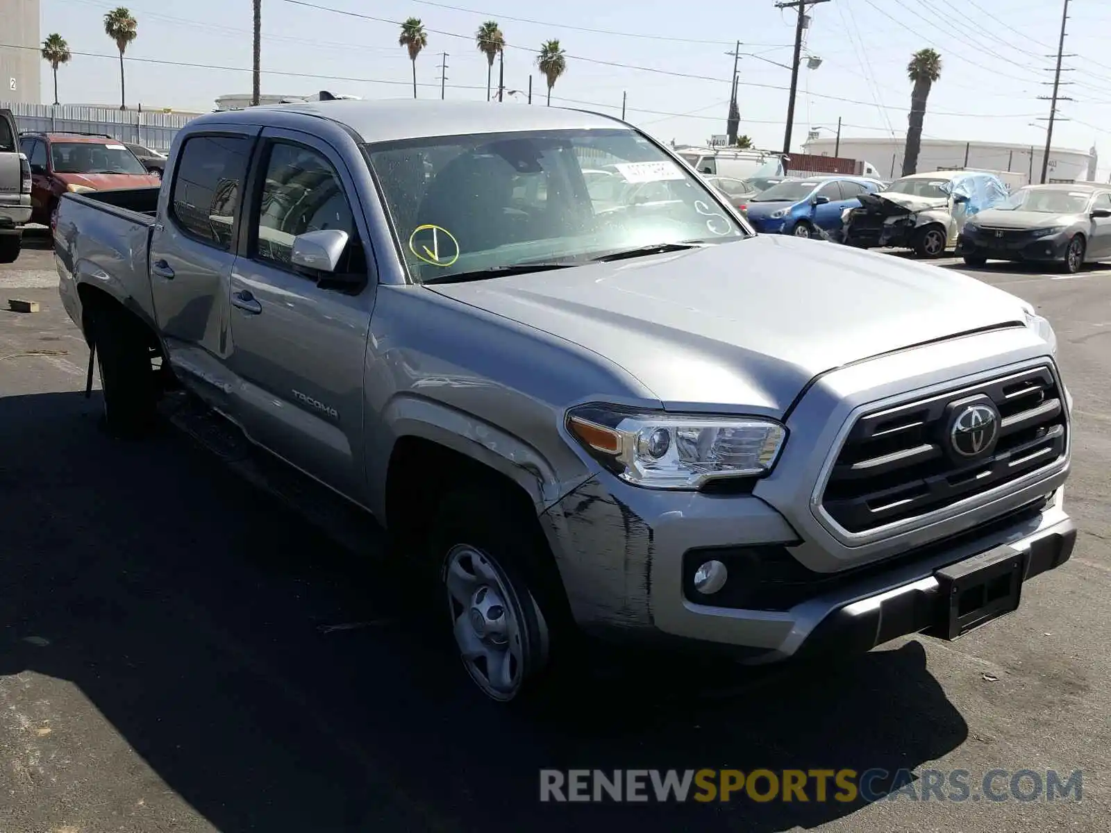 1 Photograph of a damaged car 5TFAX5GN2KX148014 TOYOTA TACOMA 2019