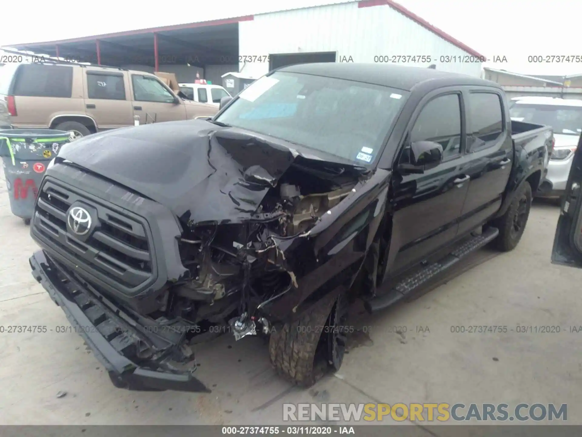 2 Photograph of a damaged car 5TFAX5GN2KX151530 TOYOTA TACOMA 2019