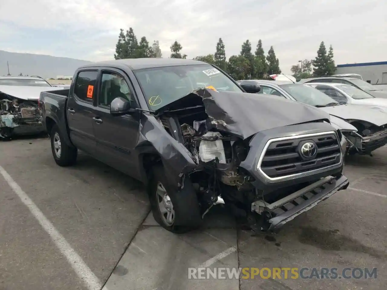 1 Photograph of a damaged car 5TFAX5GN2KX152144 TOYOTA TACOMA 2019