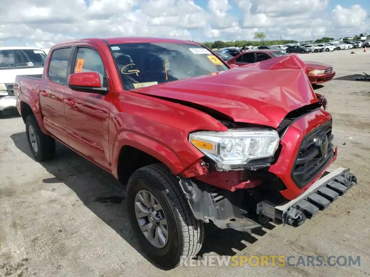 1 Photograph of a damaged car 5TFAX5GN2KX160177 TOYOTA TACOMA 2019