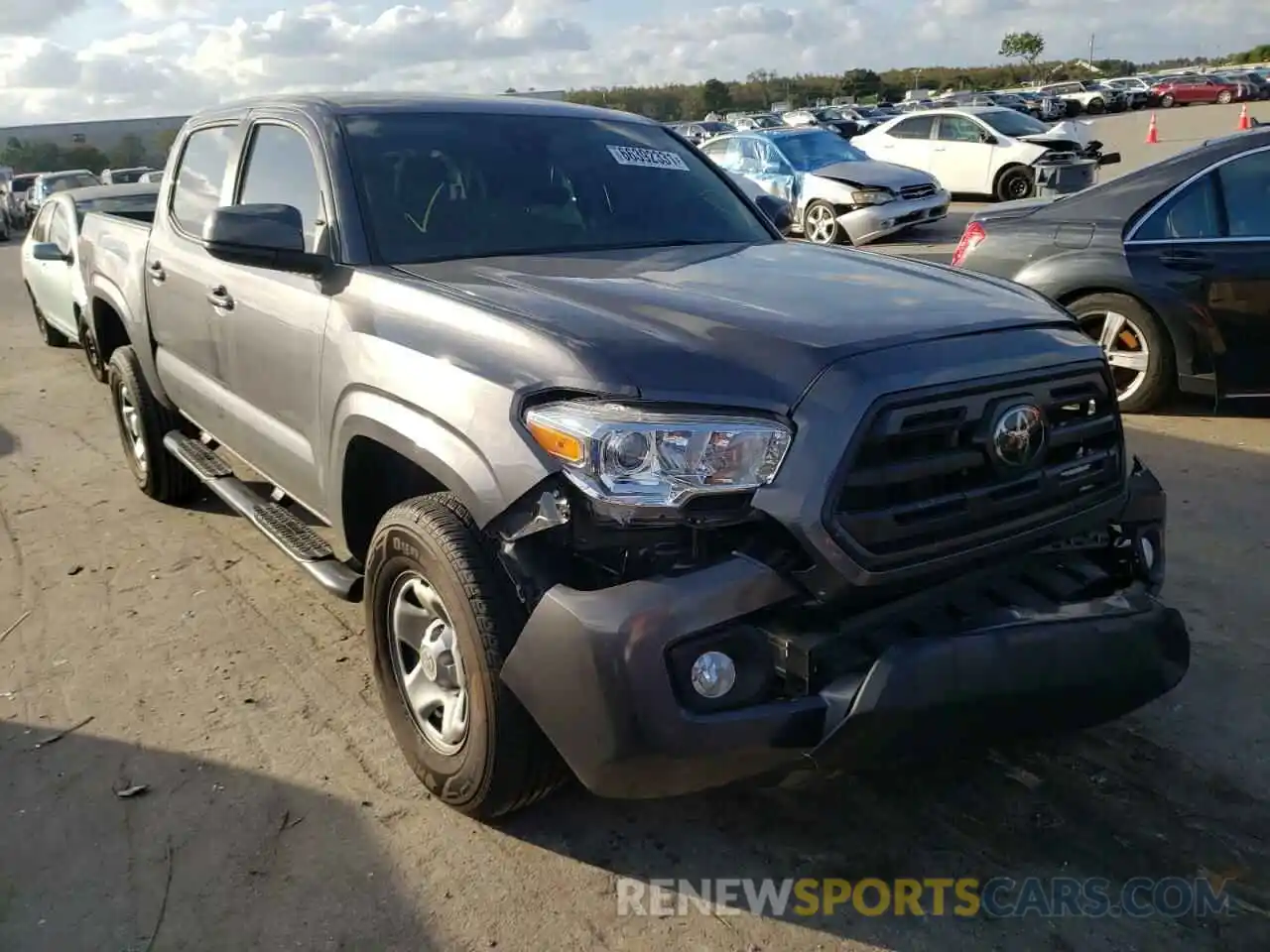 1 Photograph of a damaged car 5TFAX5GN2KX160776 TOYOTA TACOMA 2019