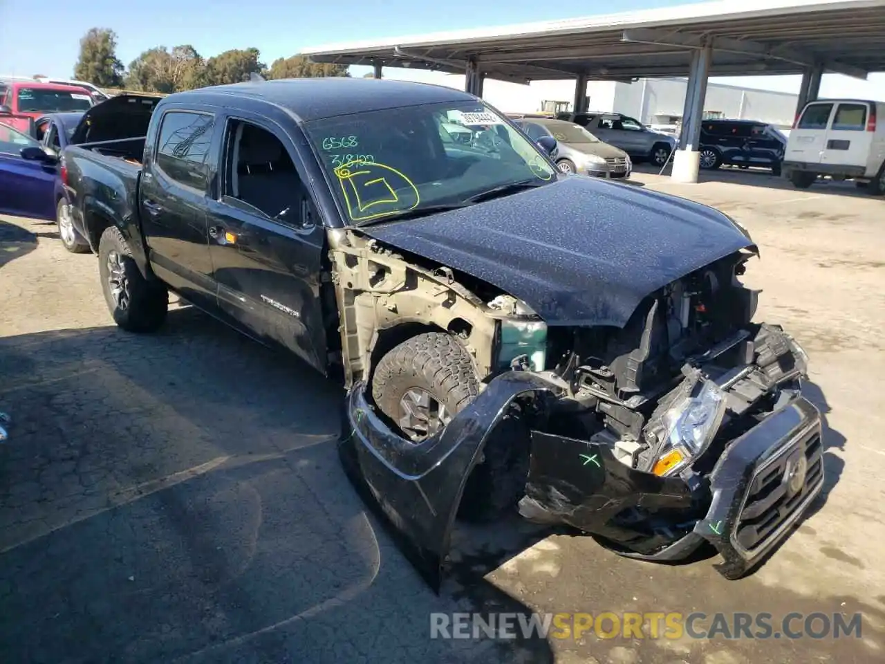 1 Photograph of a damaged car 5TFAX5GN2KX161085 TOYOTA TACOMA 2019