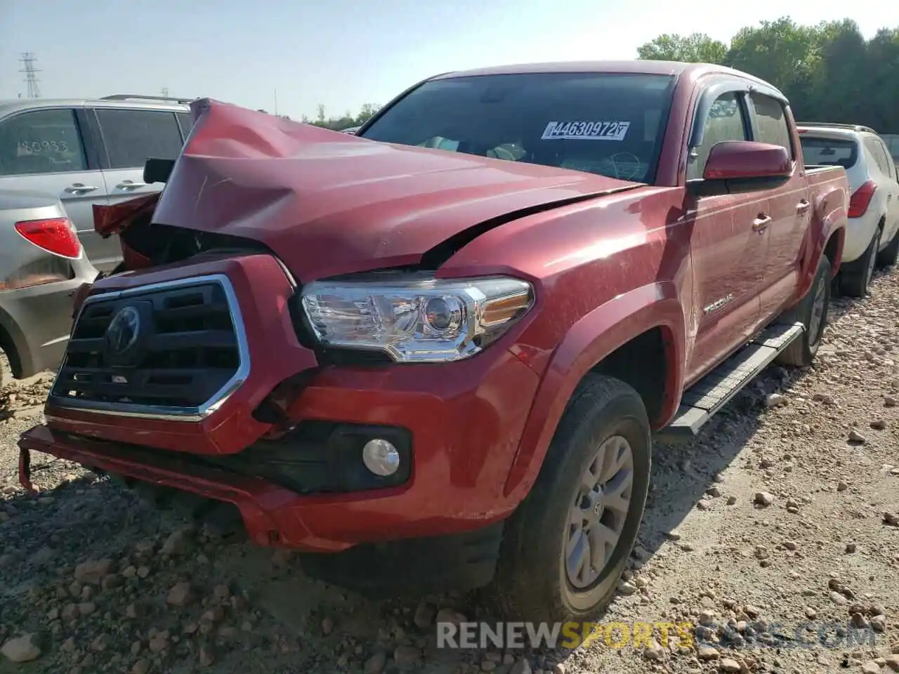 2 Photograph of a damaged car 5TFAX5GN2KX161510 TOYOTA TACOMA 2019