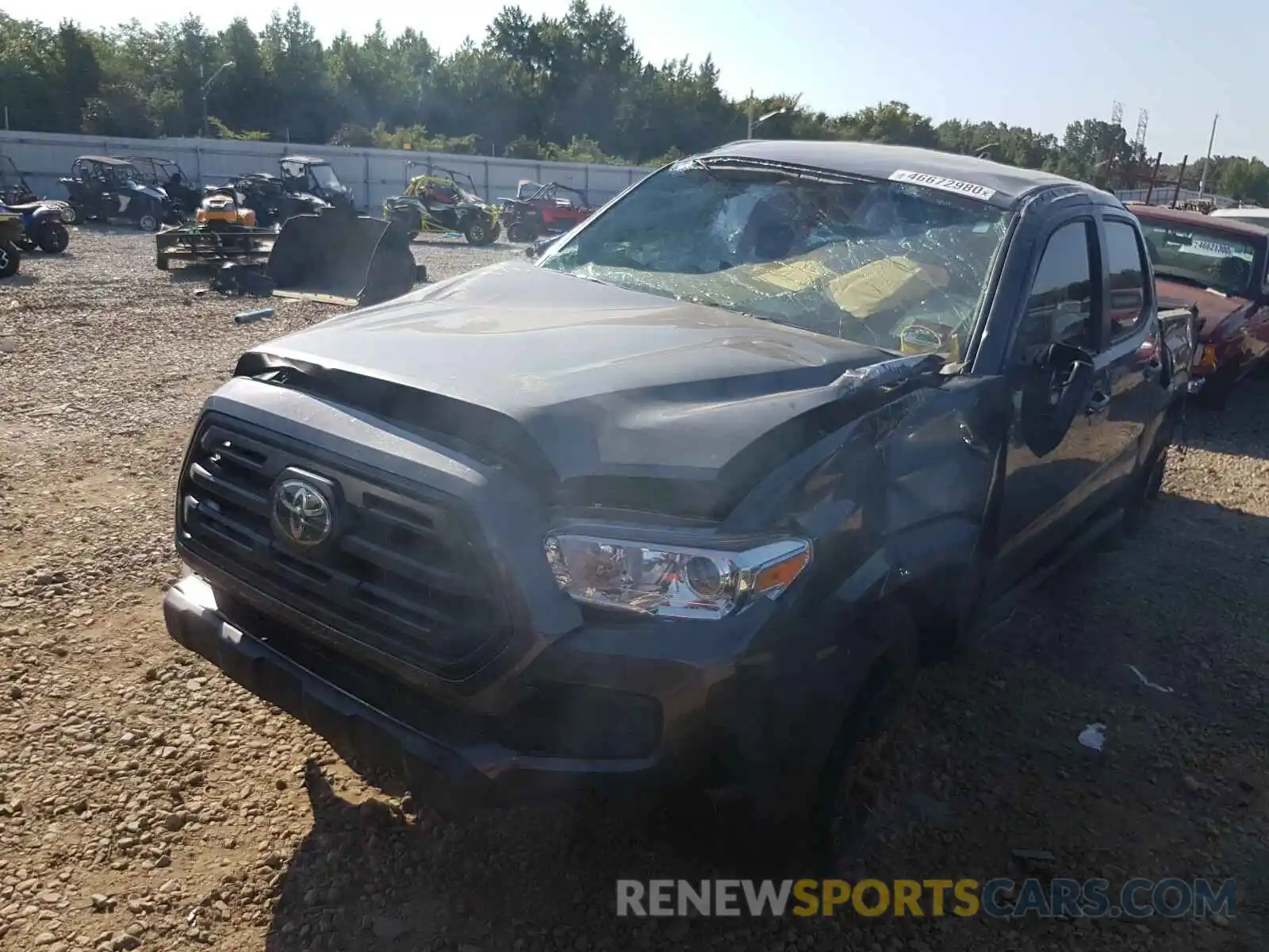 2 Photograph of a damaged car 5TFAX5GN2KX161927 TOYOTA TACOMA 2019