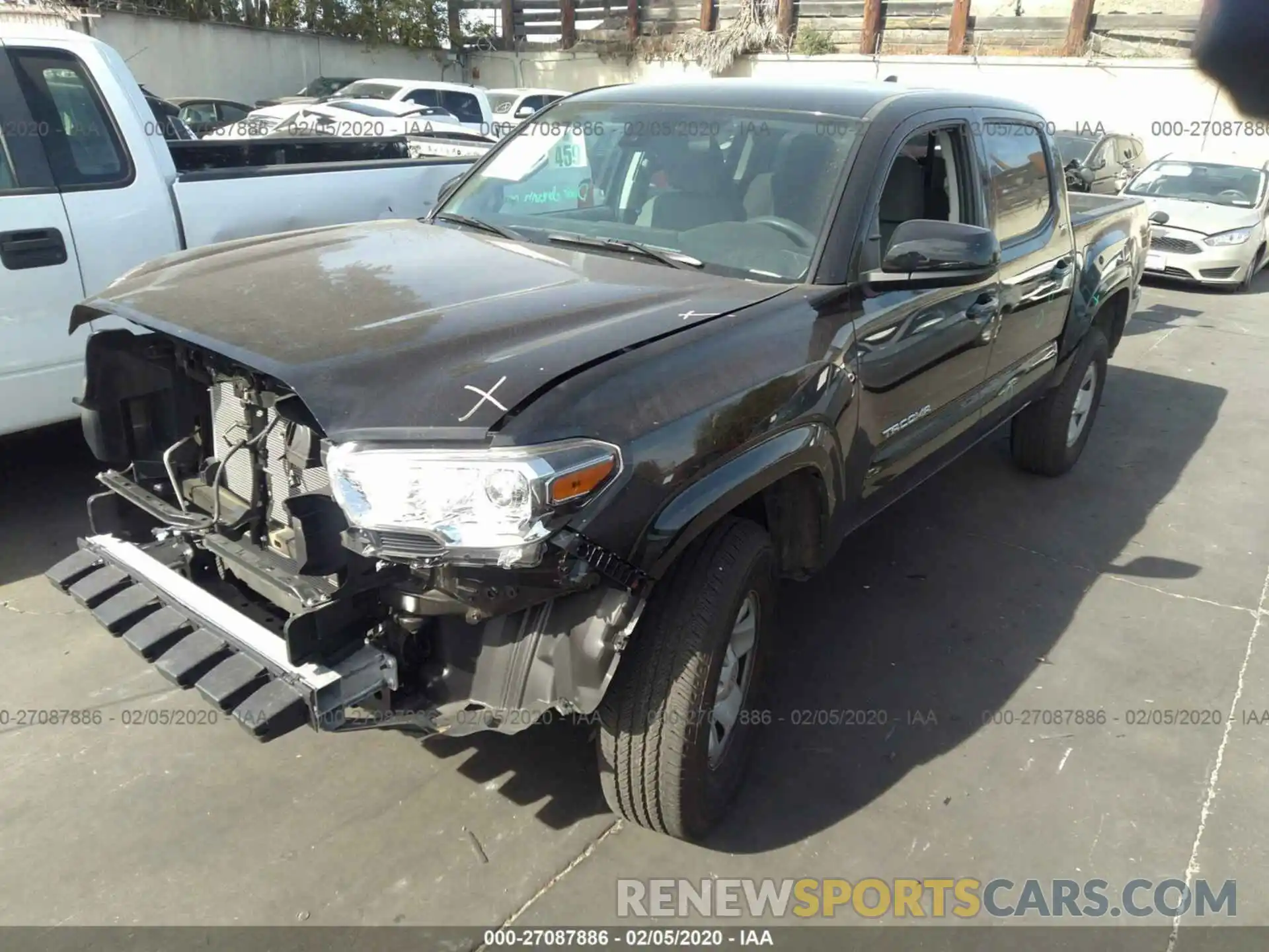 2 Photograph of a damaged car 5TFAX5GN2KX164911 TOYOTA TACOMA 2019