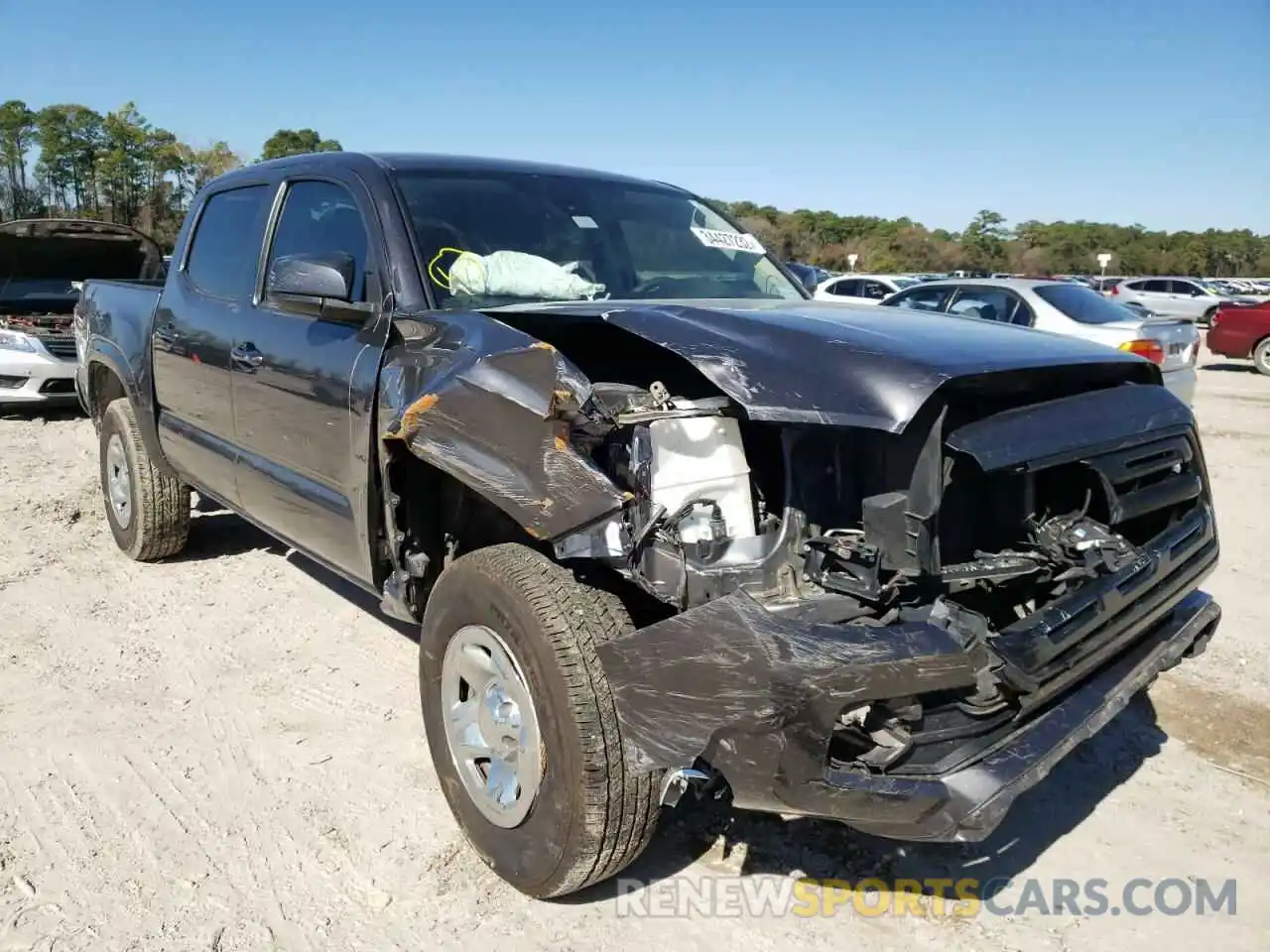 1 Photograph of a damaged car 5TFAX5GN3KX132470 TOYOTA TACOMA 2019