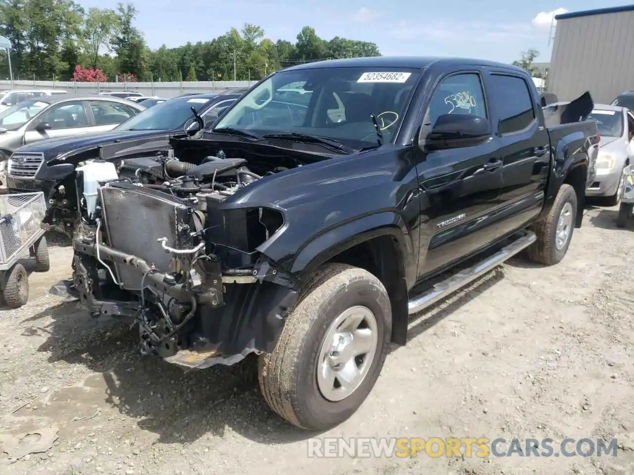 2 Photograph of a damaged car 5TFAX5GN3KX138639 TOYOTA TACOMA 2019