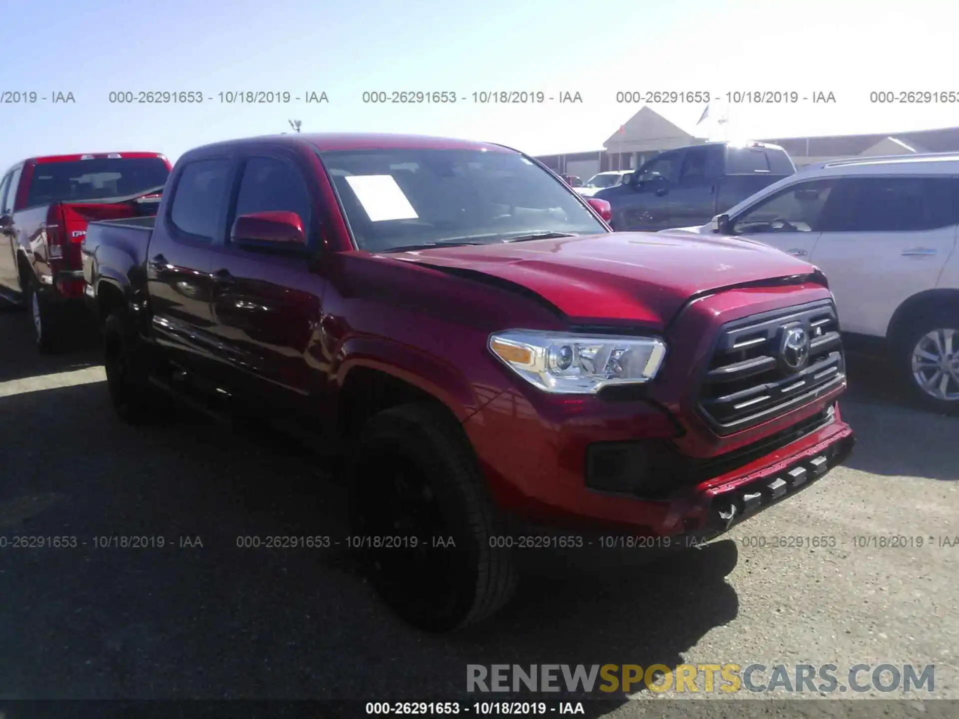 1 Photograph of a damaged car 5TFAX5GN3KX139094 TOYOTA TACOMA 2019