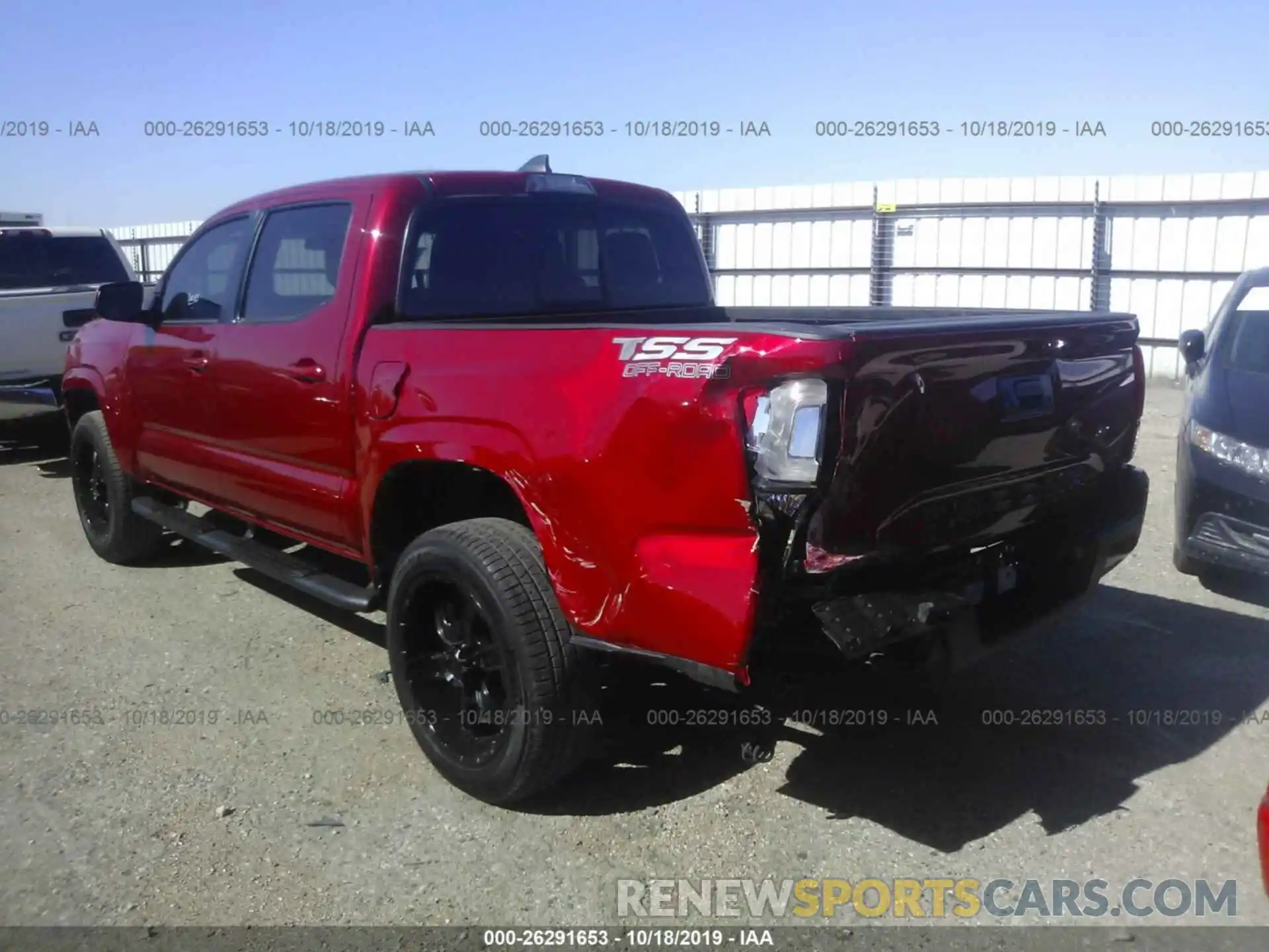 3 Photograph of a damaged car 5TFAX5GN3KX139094 TOYOTA TACOMA 2019