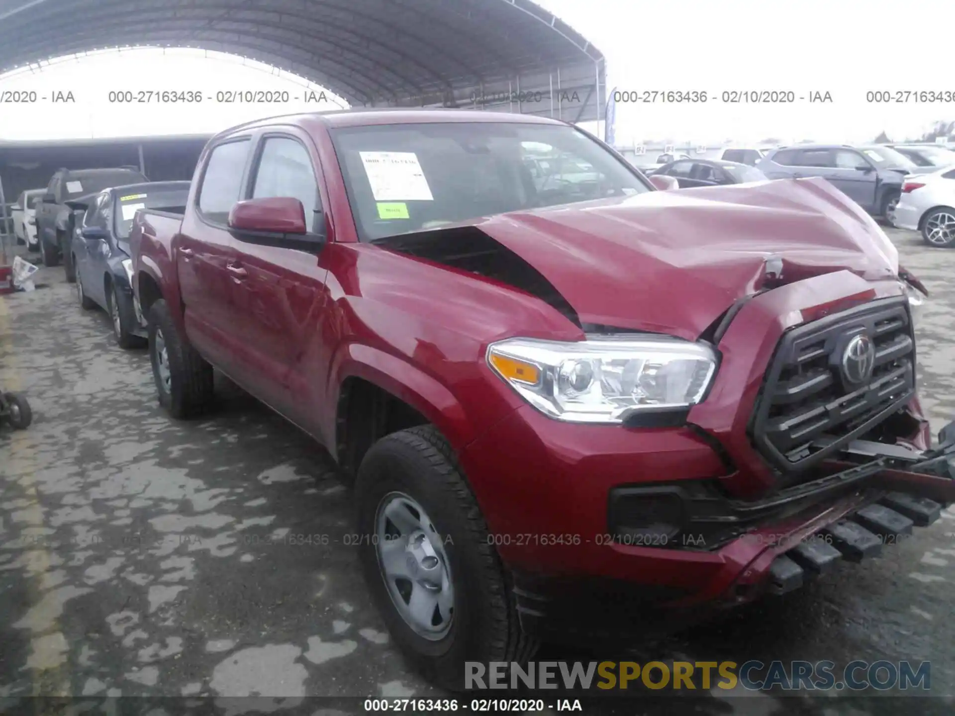 1 Photograph of a damaged car 5TFAX5GN3KX139662 TOYOTA TACOMA 2019