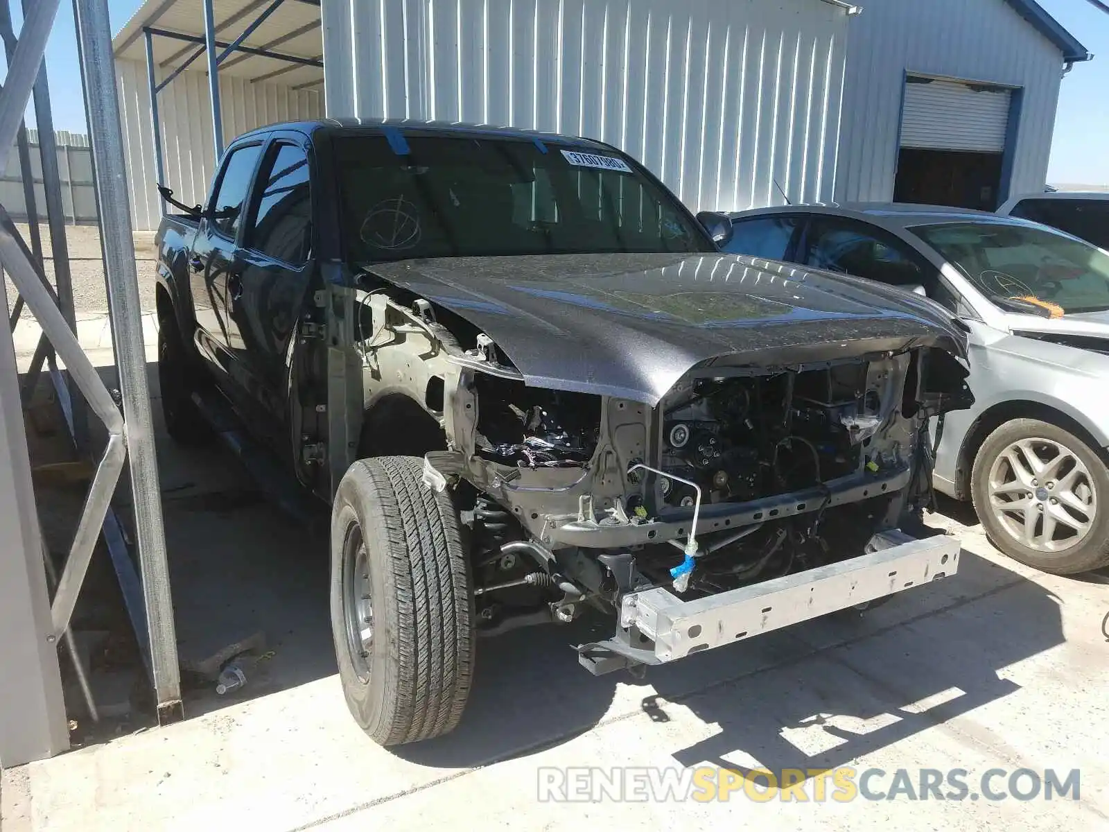 1 Photograph of a damaged car 5TFAX5GN3KX142898 TOYOTA TACOMA 2019