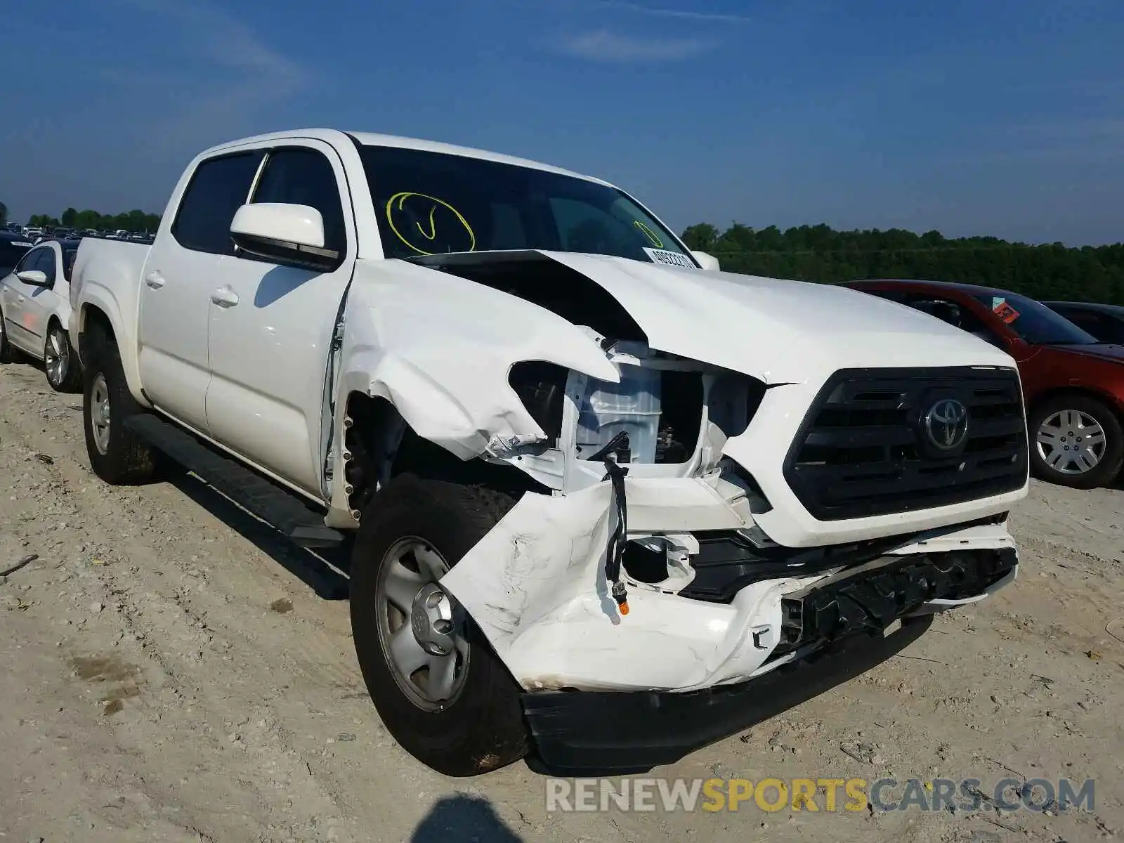 1 Photograph of a damaged car 5TFAX5GN3KX146854 TOYOTA TACOMA 2019