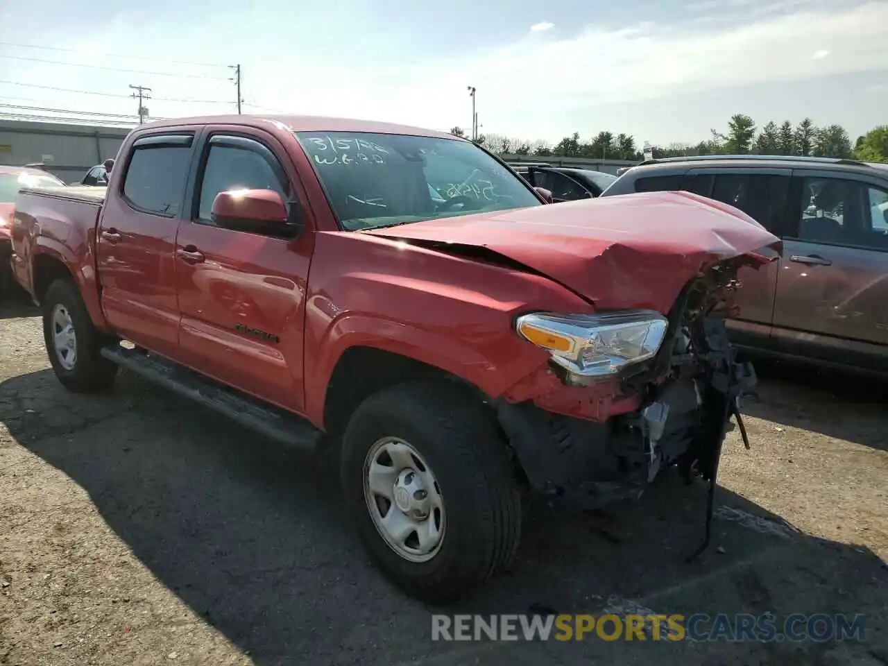 1 Photograph of a damaged car 5TFAX5GN3KX151780 TOYOTA TACOMA 2019