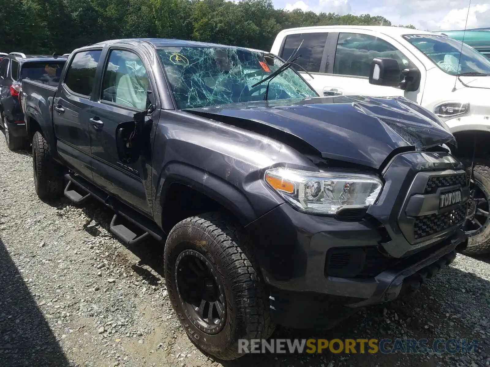 1 Photograph of a damaged car 5TFAX5GN3KX154260 TOYOTA TACOMA 2019