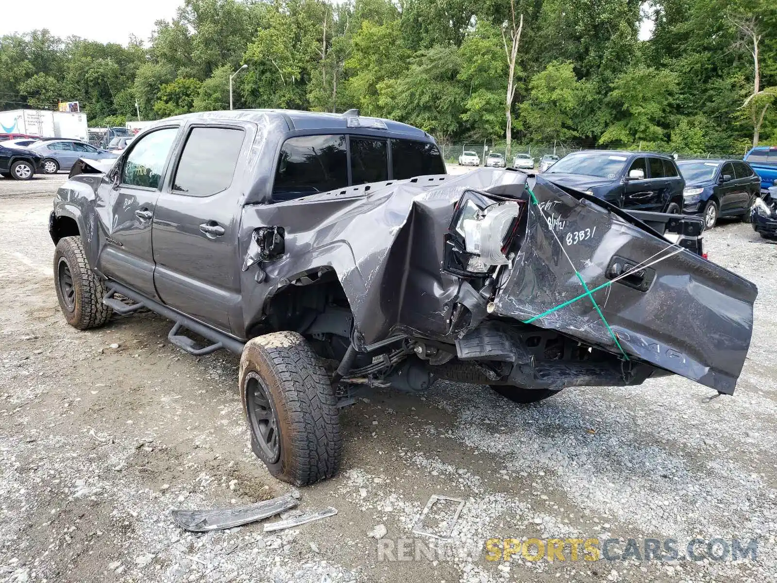 3 Photograph of a damaged car 5TFAX5GN3KX154260 TOYOTA TACOMA 2019