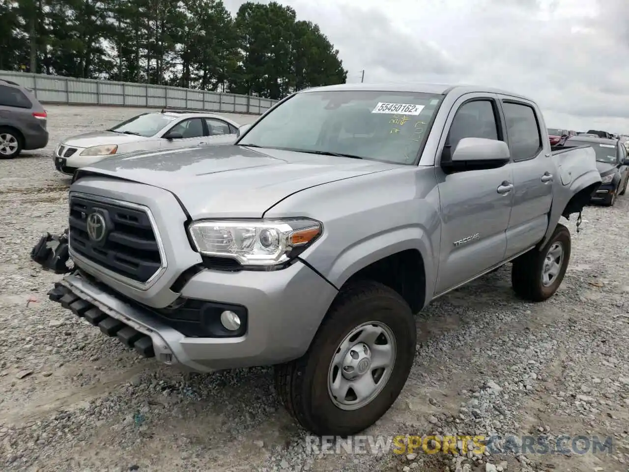 2 Photograph of a damaged car 5TFAX5GN3KX154307 TOYOTA TACOMA 2019