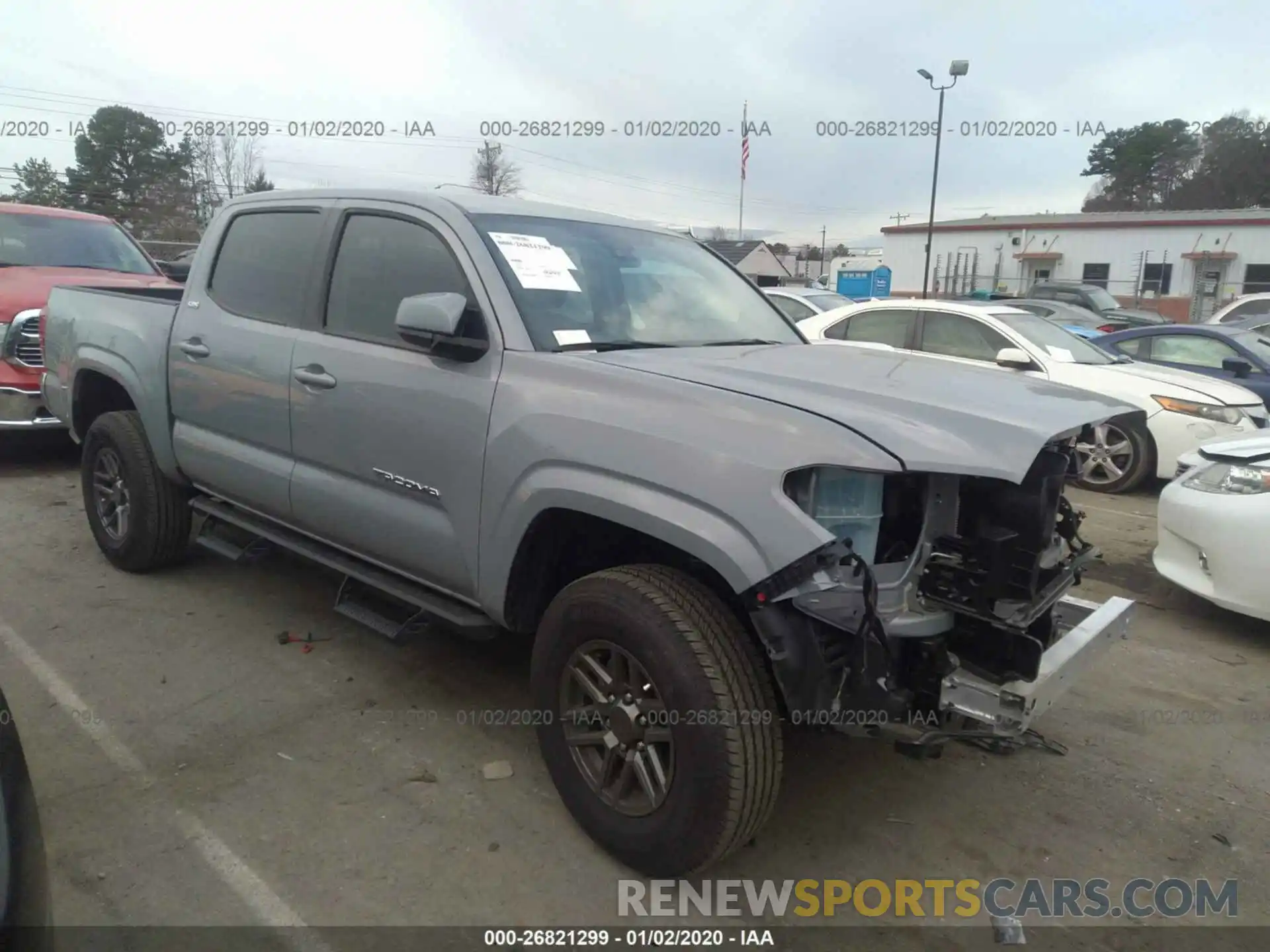 1 Photograph of a damaged car 5TFAX5GN3KX158714 TOYOTA TACOMA 2019