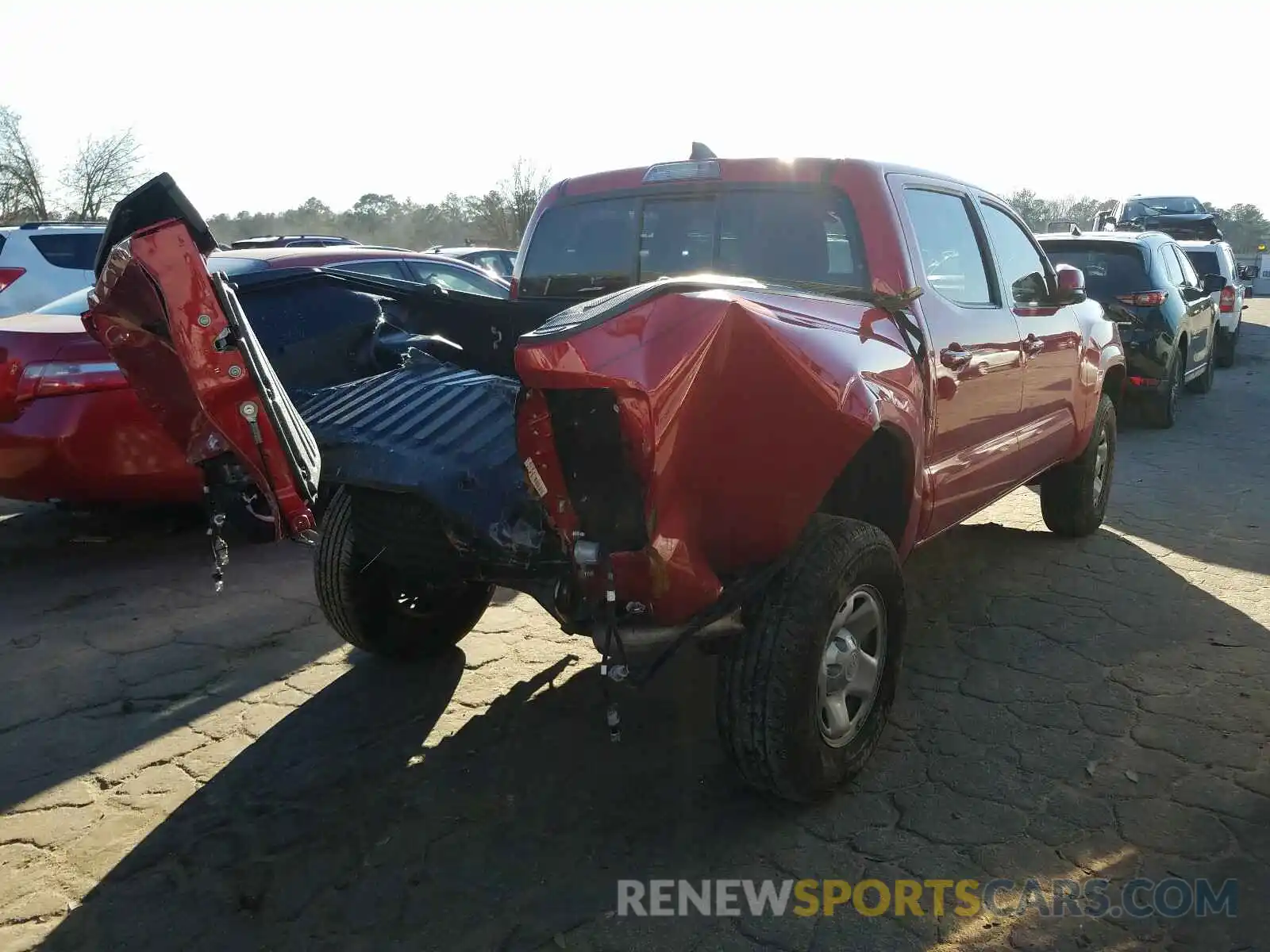 4 Photograph of a damaged car 5TFAX5GN3KX160172 TOYOTA TACOMA 2019