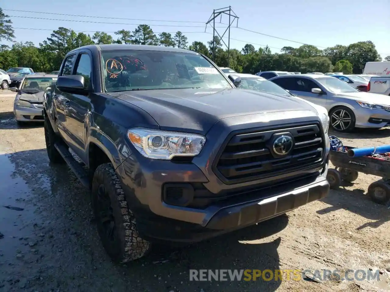 1 Photograph of a damaged car 5TFAX5GN3KX161337 TOYOTA TACOMA 2019