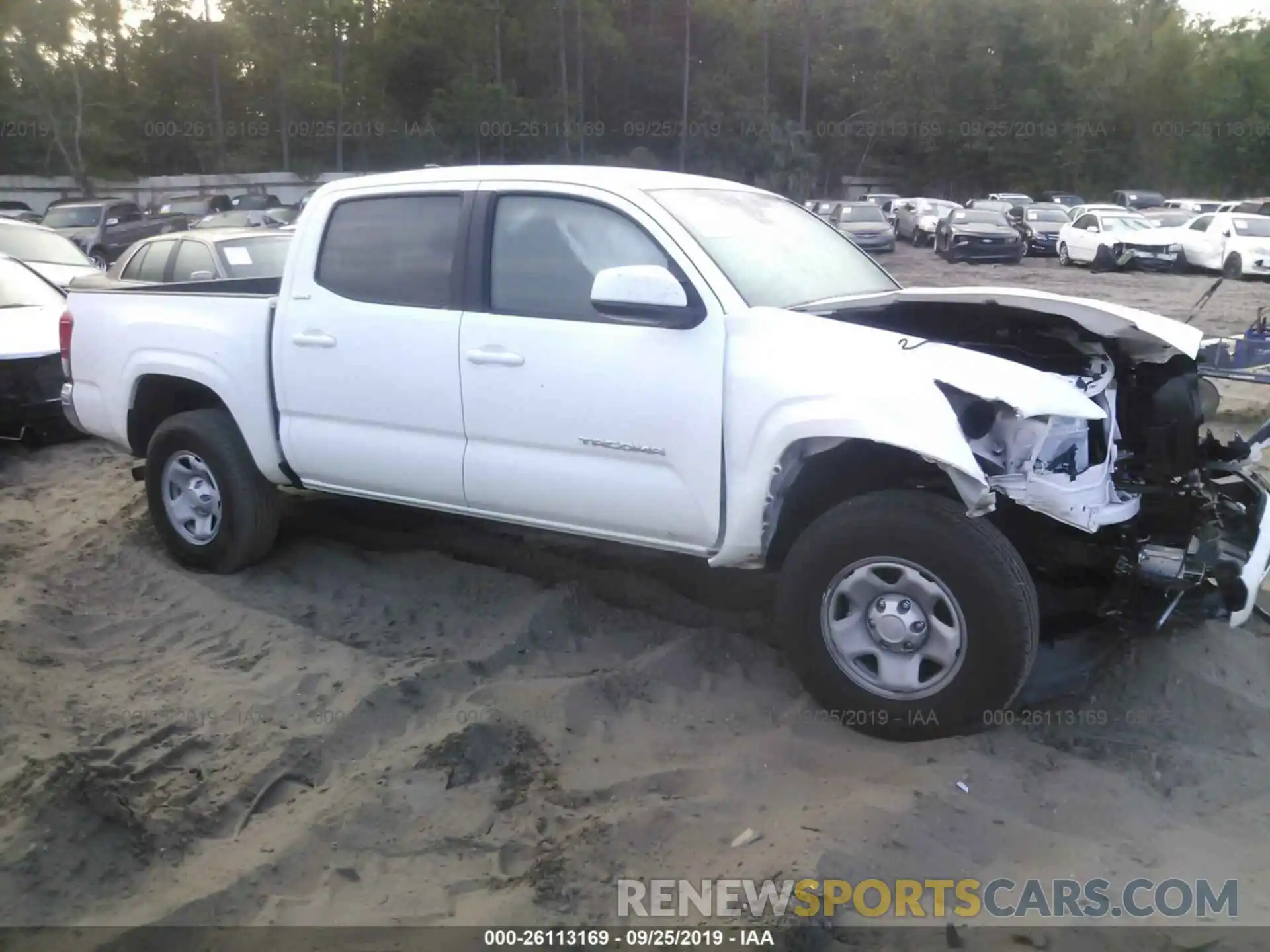 1 Photograph of a damaged car 5TFAX5GN4KX133871 TOYOTA TACOMA 2019