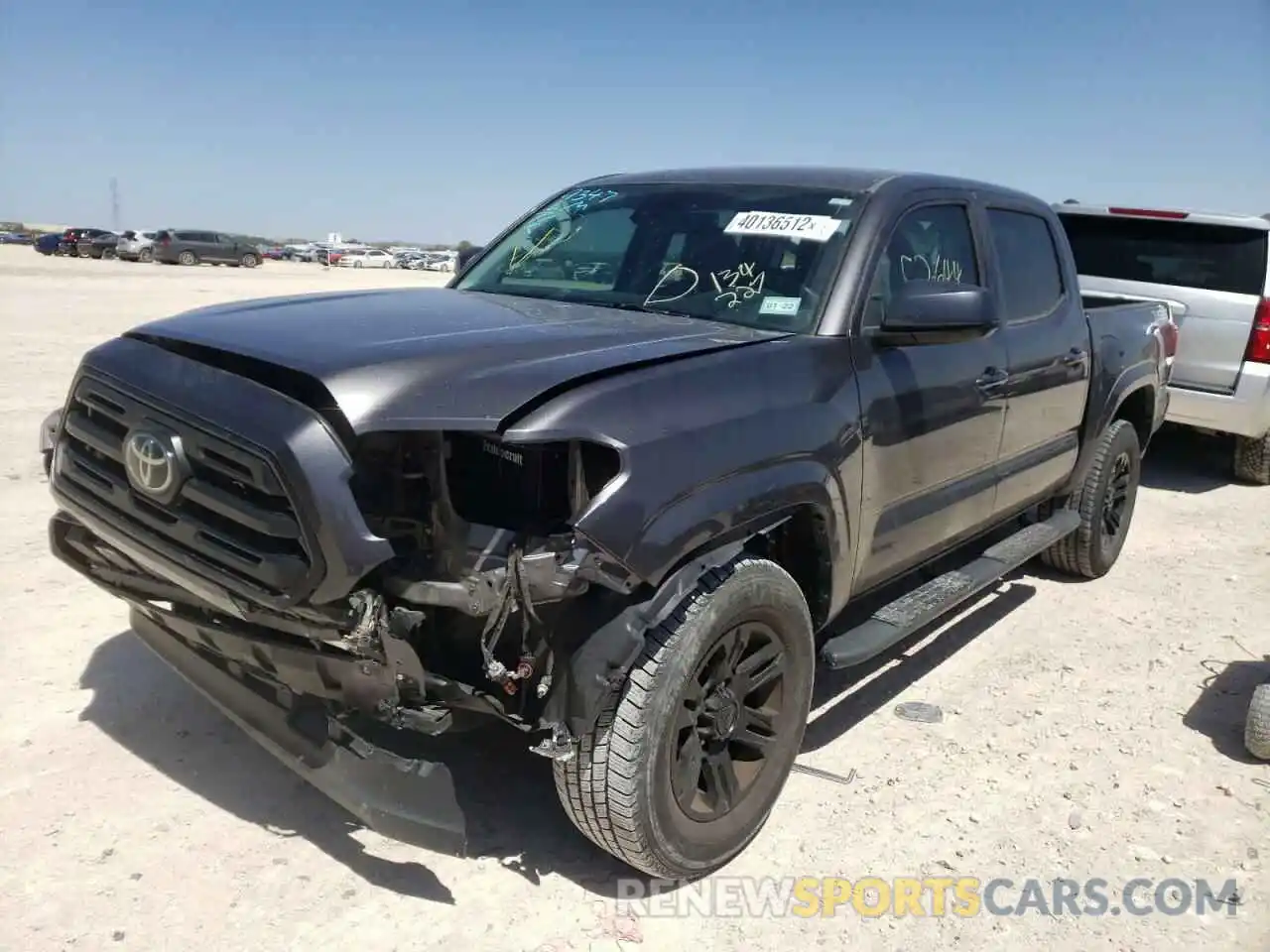 2 Photograph of a damaged car 5TFAX5GN4KX134227 TOYOTA TACOMA 2019