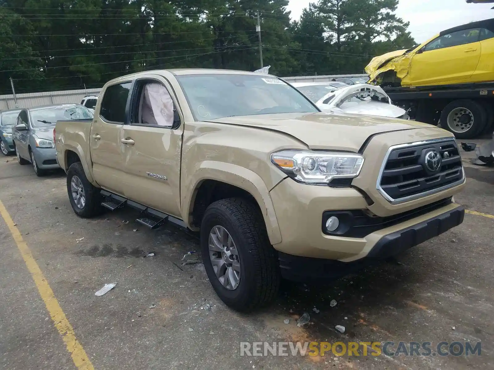 1 Photograph of a damaged car 5TFAX5GN4KX134552 TOYOTA TACOMA 2019