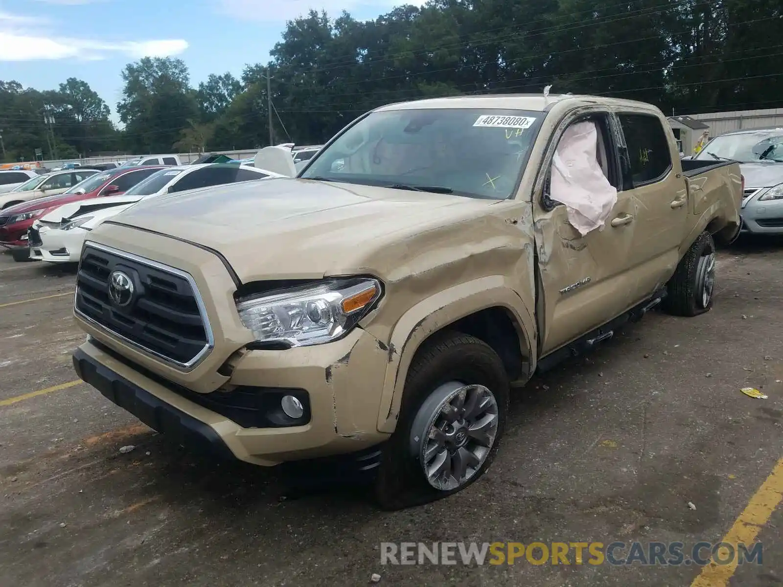 2 Photograph of a damaged car 5TFAX5GN4KX134552 TOYOTA TACOMA 2019