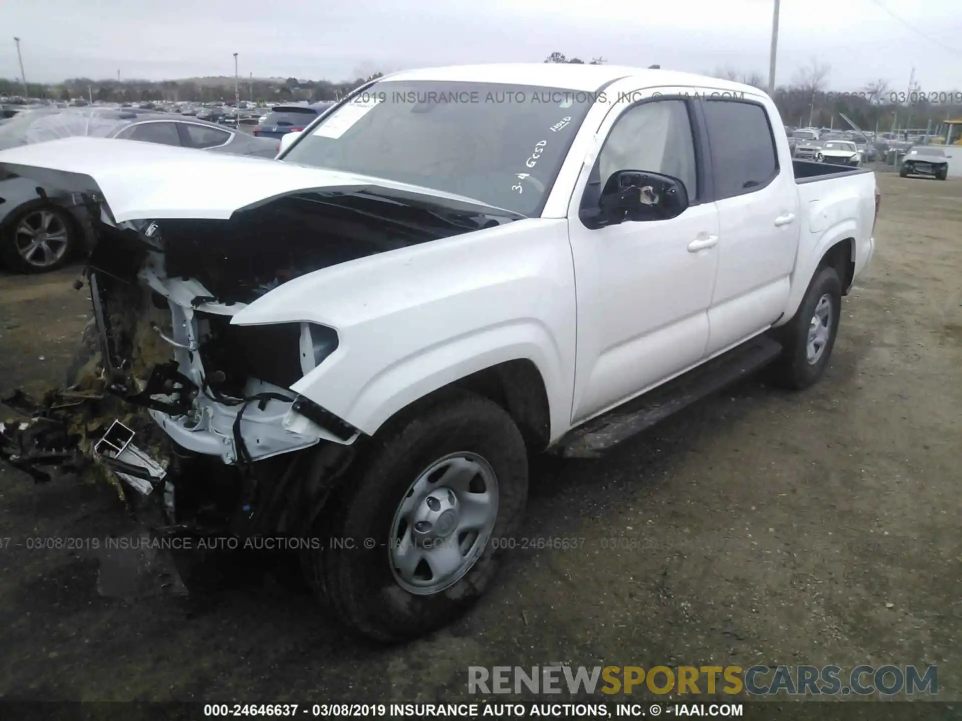 2 Photograph of a damaged car 5TFAX5GN4KX138309 TOYOTA TACOMA 2019