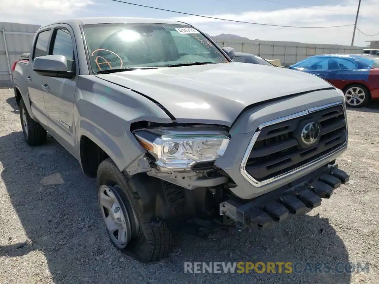 1 Photograph of a damaged car 5TFAX5GN4KX141923 TOYOTA TACOMA 2019