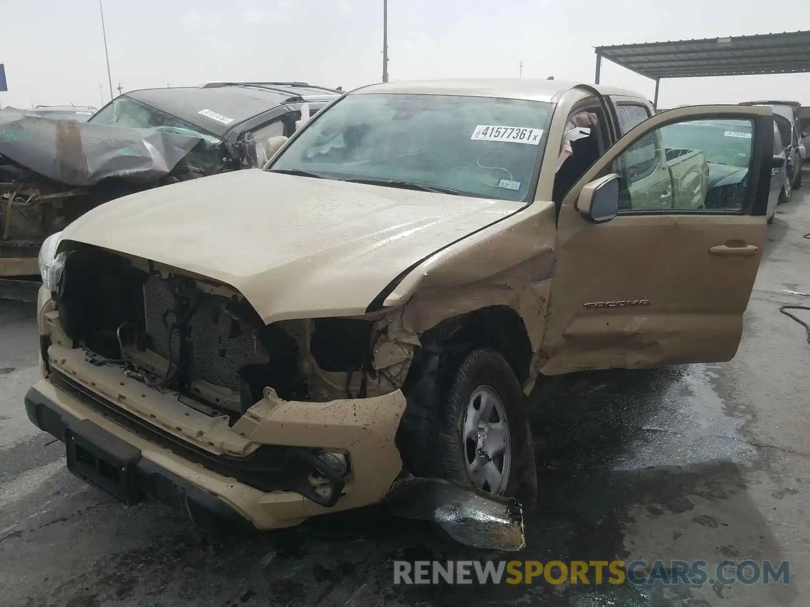 2 Photograph of a damaged car 5TFAX5GN4KX143428 TOYOTA TACOMA 2019