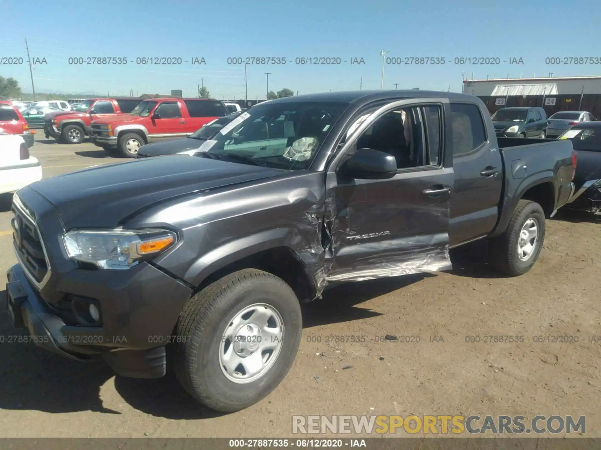 2 Photograph of a damaged car 5TFAX5GN4KX150315 TOYOTA TACOMA 2019