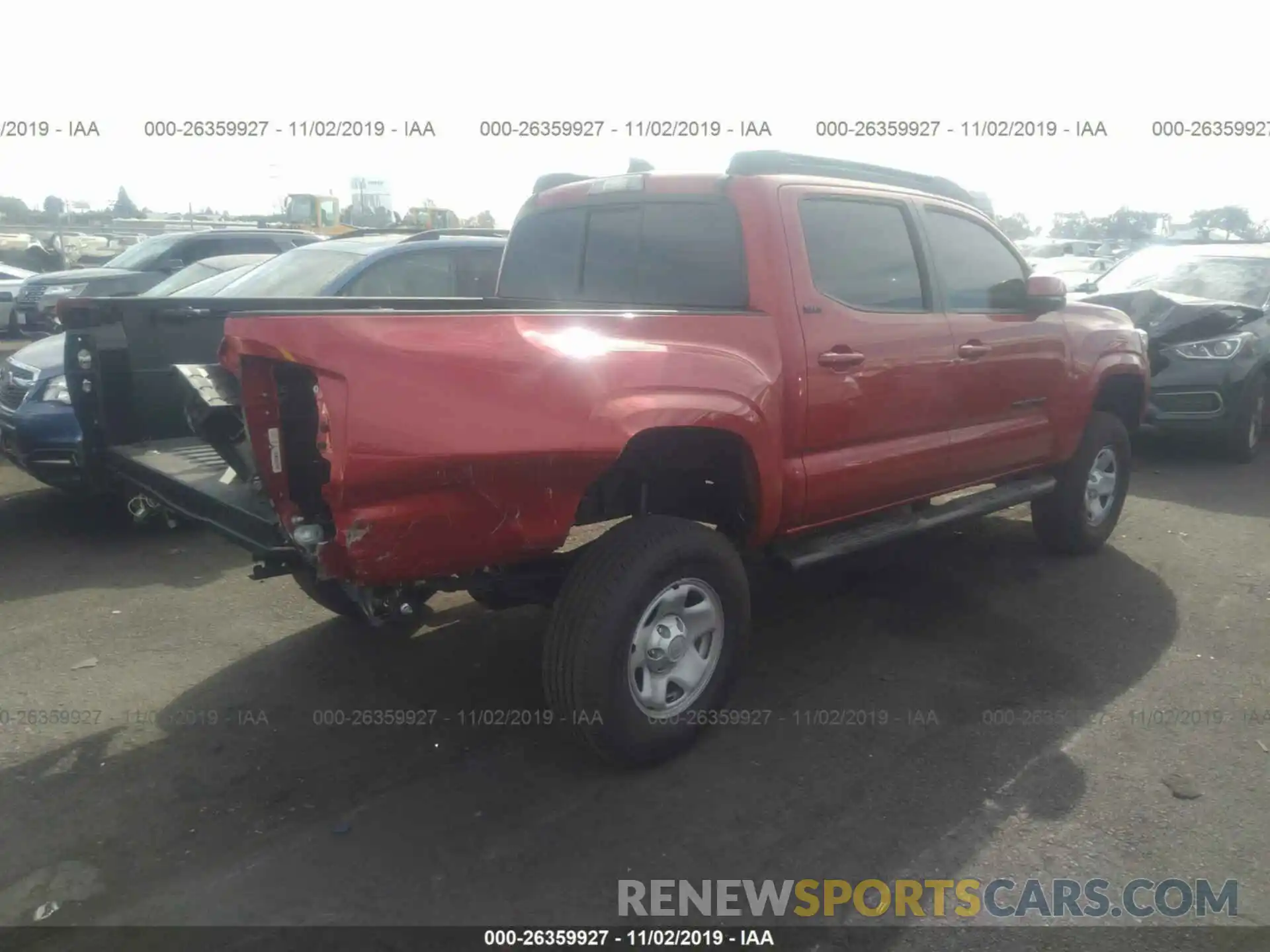 4 Фотография поврежденного автомобиля 5TFAX5GN4KX151867 TOYOTA TACOMA 2019