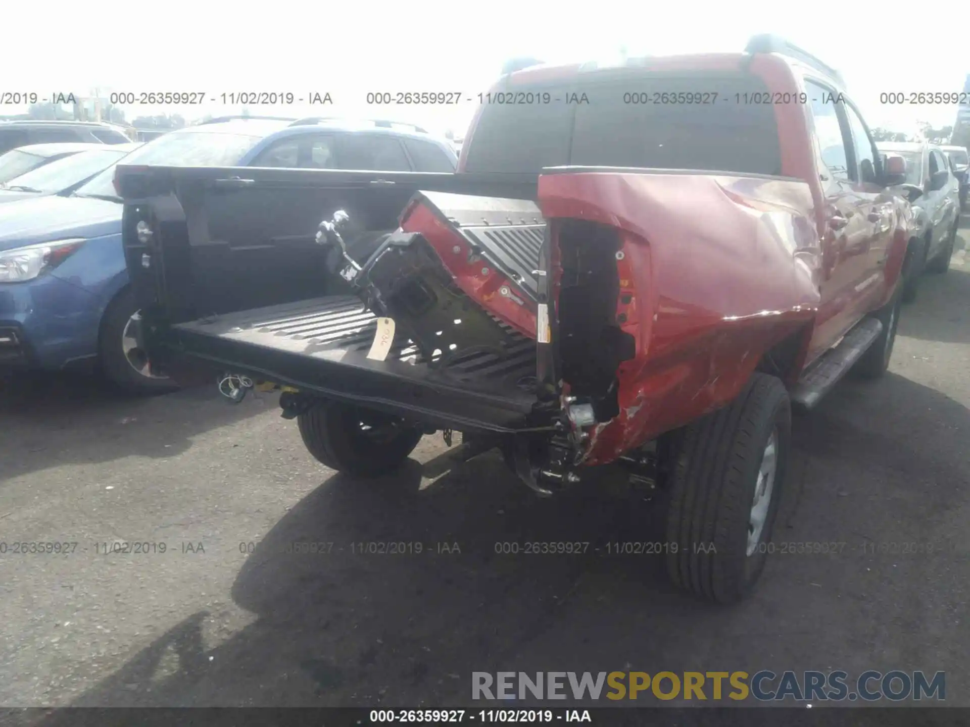 6 Photograph of a damaged car 5TFAX5GN4KX151867 TOYOTA TACOMA 2019