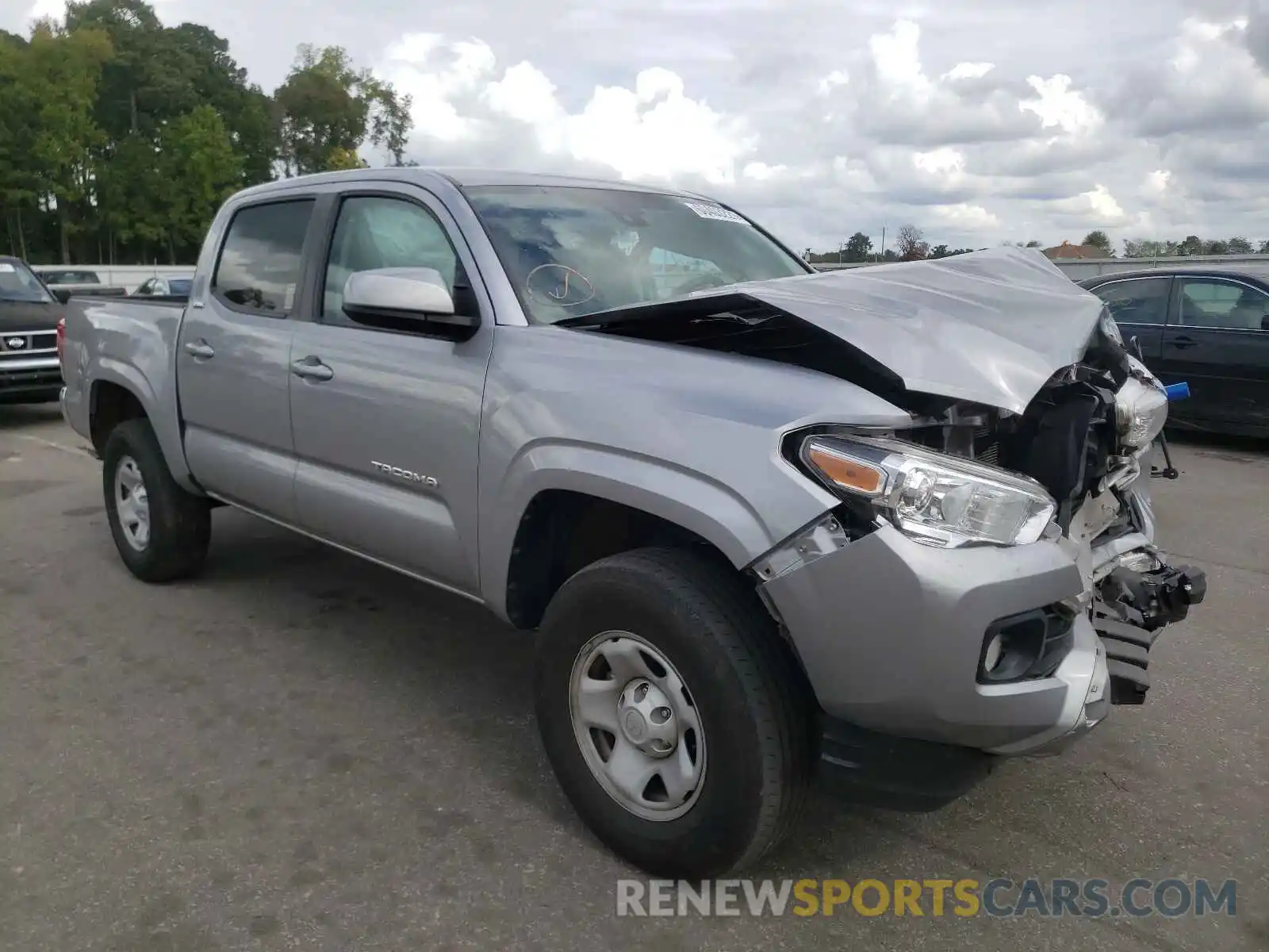 1 Photograph of a damaged car 5TFAX5GN4KX164957 TOYOTA TACOMA 2019