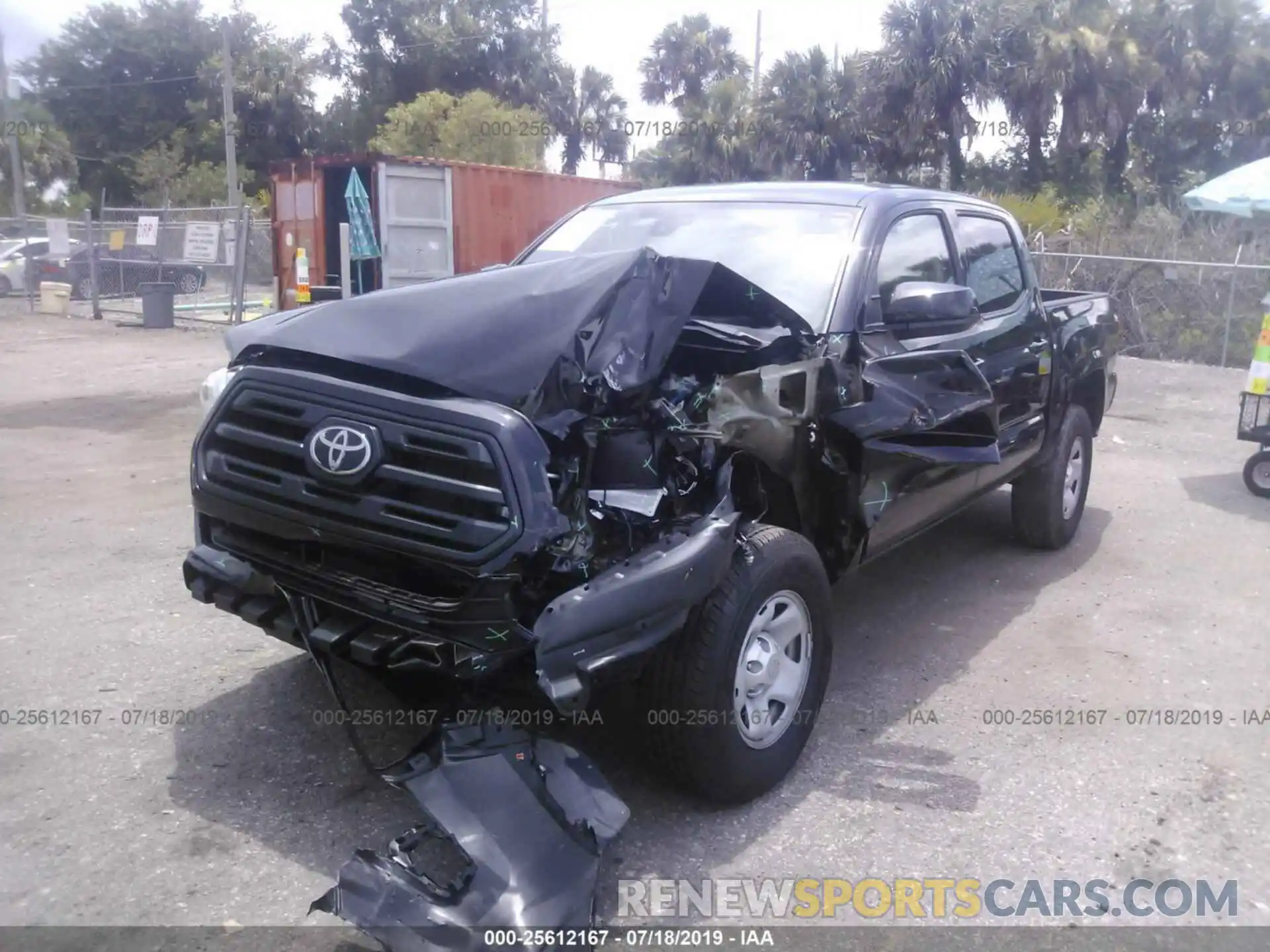 2 Photograph of a damaged car 5TFAX5GN5KX133071 TOYOTA TACOMA 2019