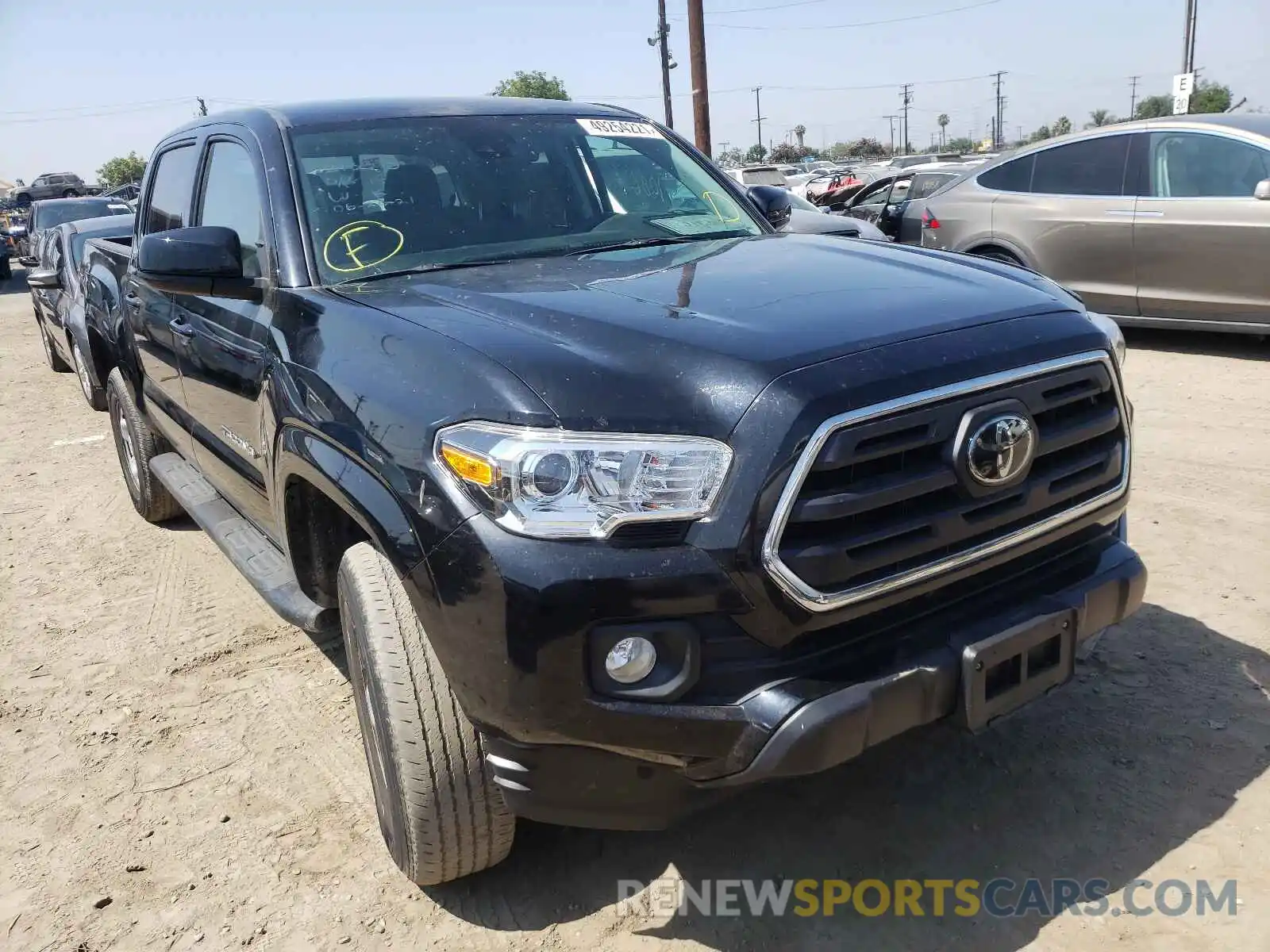 1 Photograph of a damaged car 5TFAX5GN5KX135449 TOYOTA TACOMA 2019