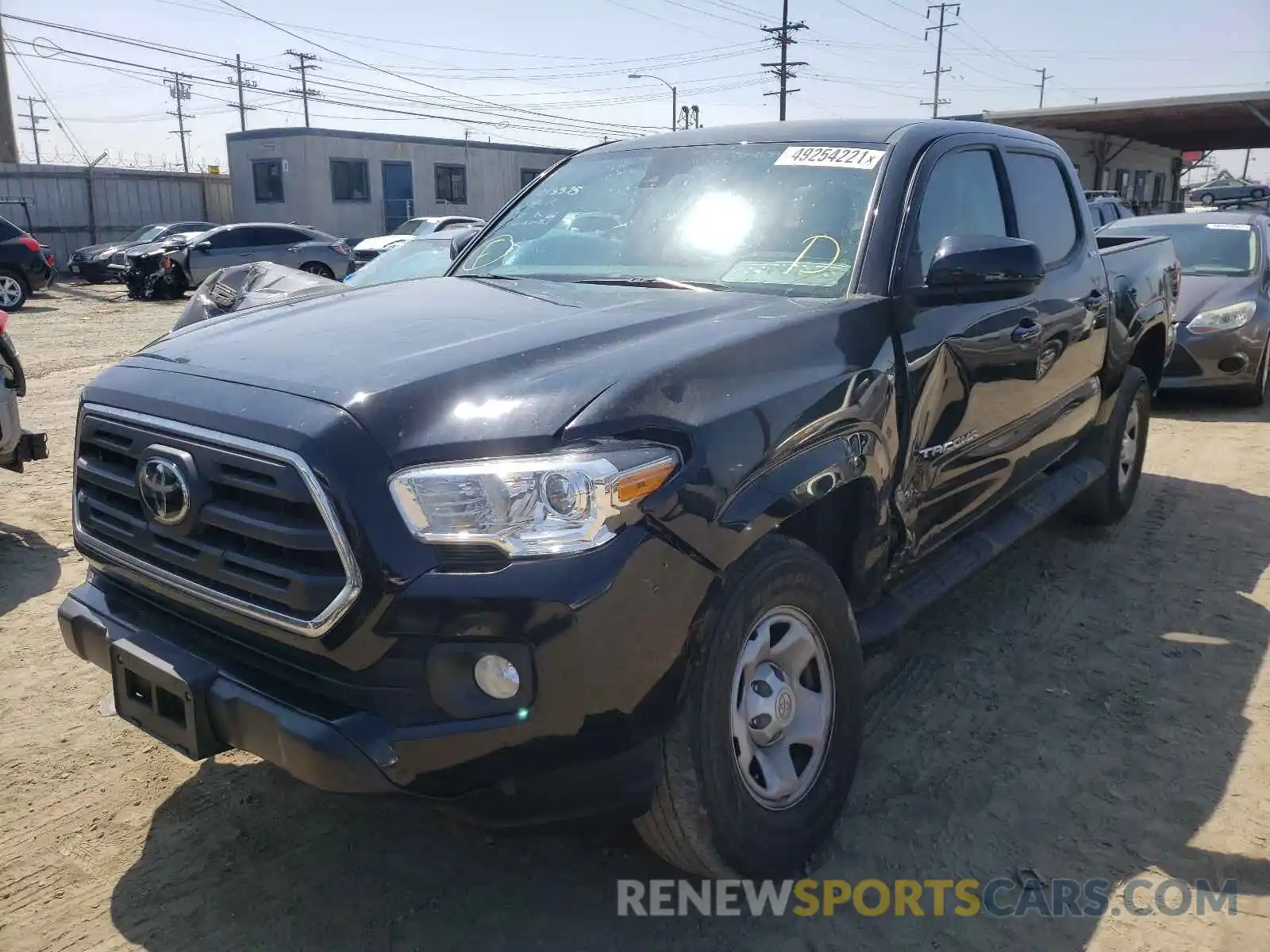 2 Photograph of a damaged car 5TFAX5GN5KX135449 TOYOTA TACOMA 2019