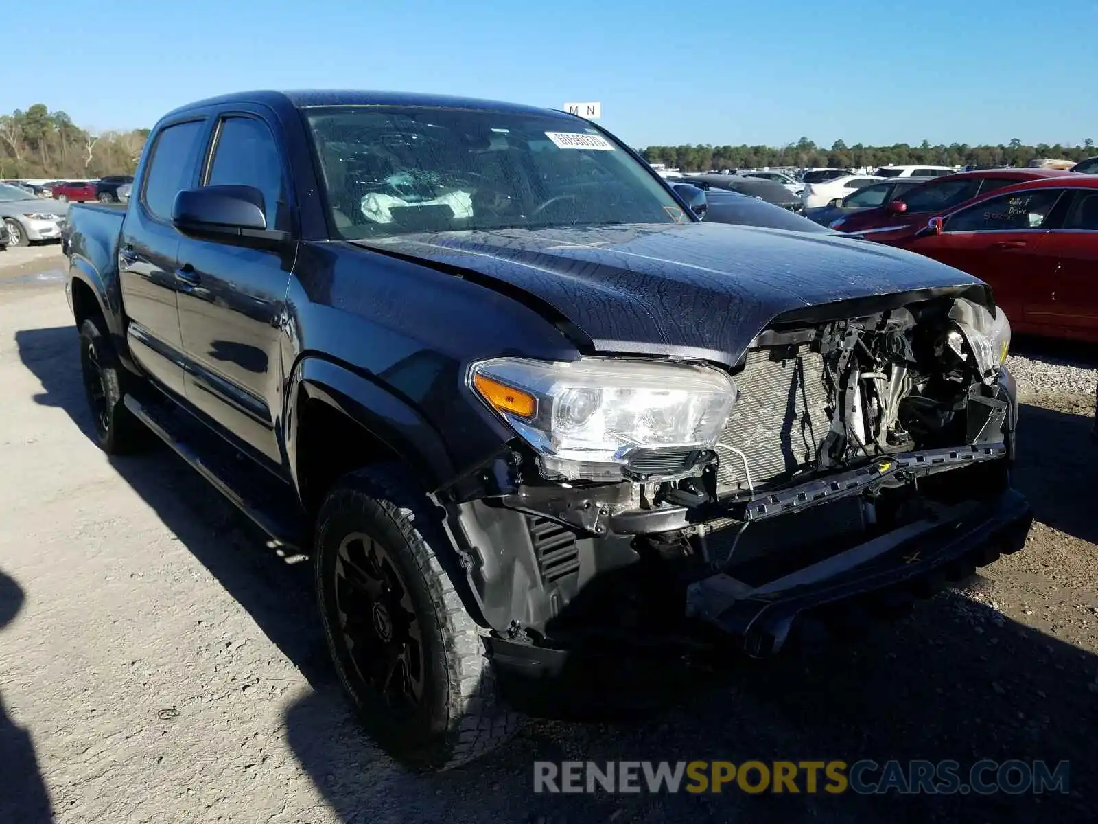 1 Photograph of a damaged car 5TFAX5GN5KX135693 TOYOTA TACOMA 2019