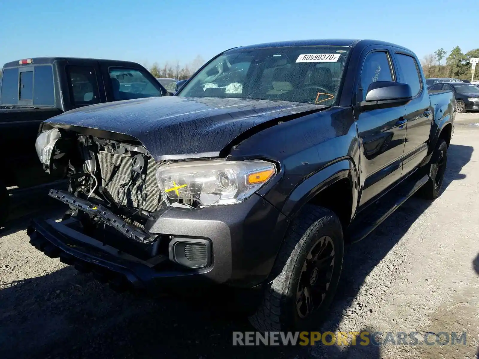 2 Photograph of a damaged car 5TFAX5GN5KX135693 TOYOTA TACOMA 2019