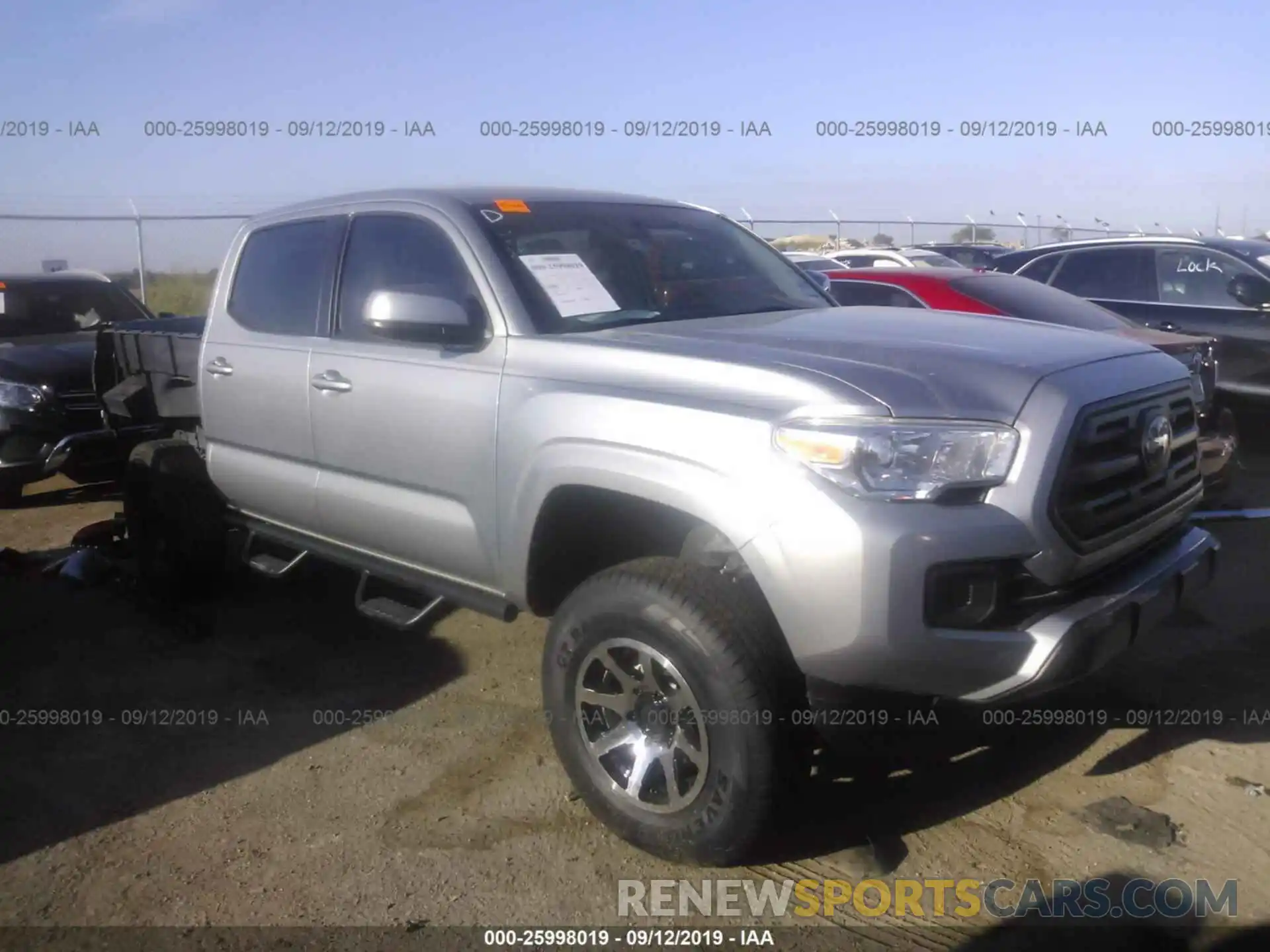 1 Photograph of a damaged car 5TFAX5GN5KX136004 TOYOTA TACOMA 2019