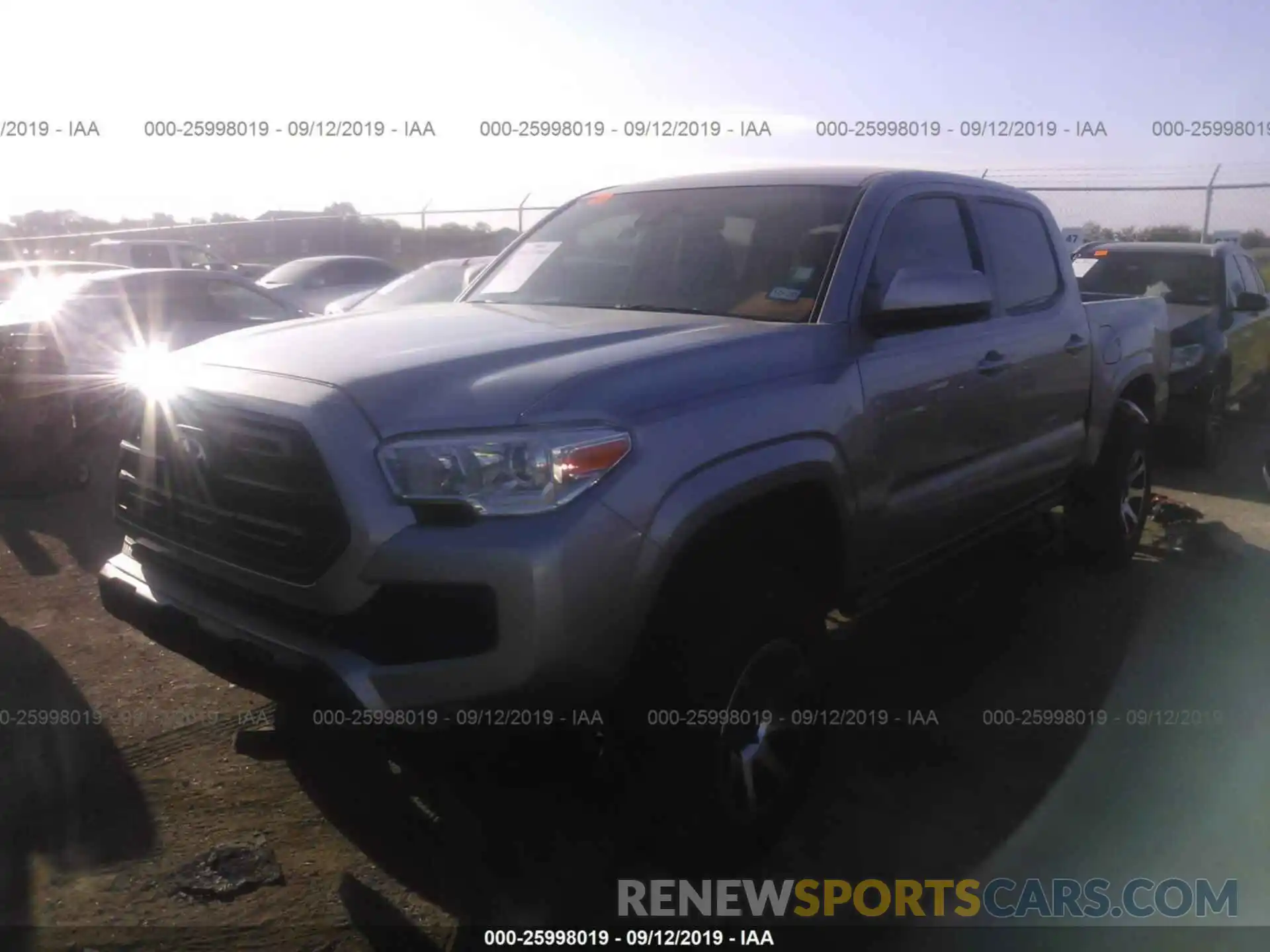 2 Photograph of a damaged car 5TFAX5GN5KX136004 TOYOTA TACOMA 2019