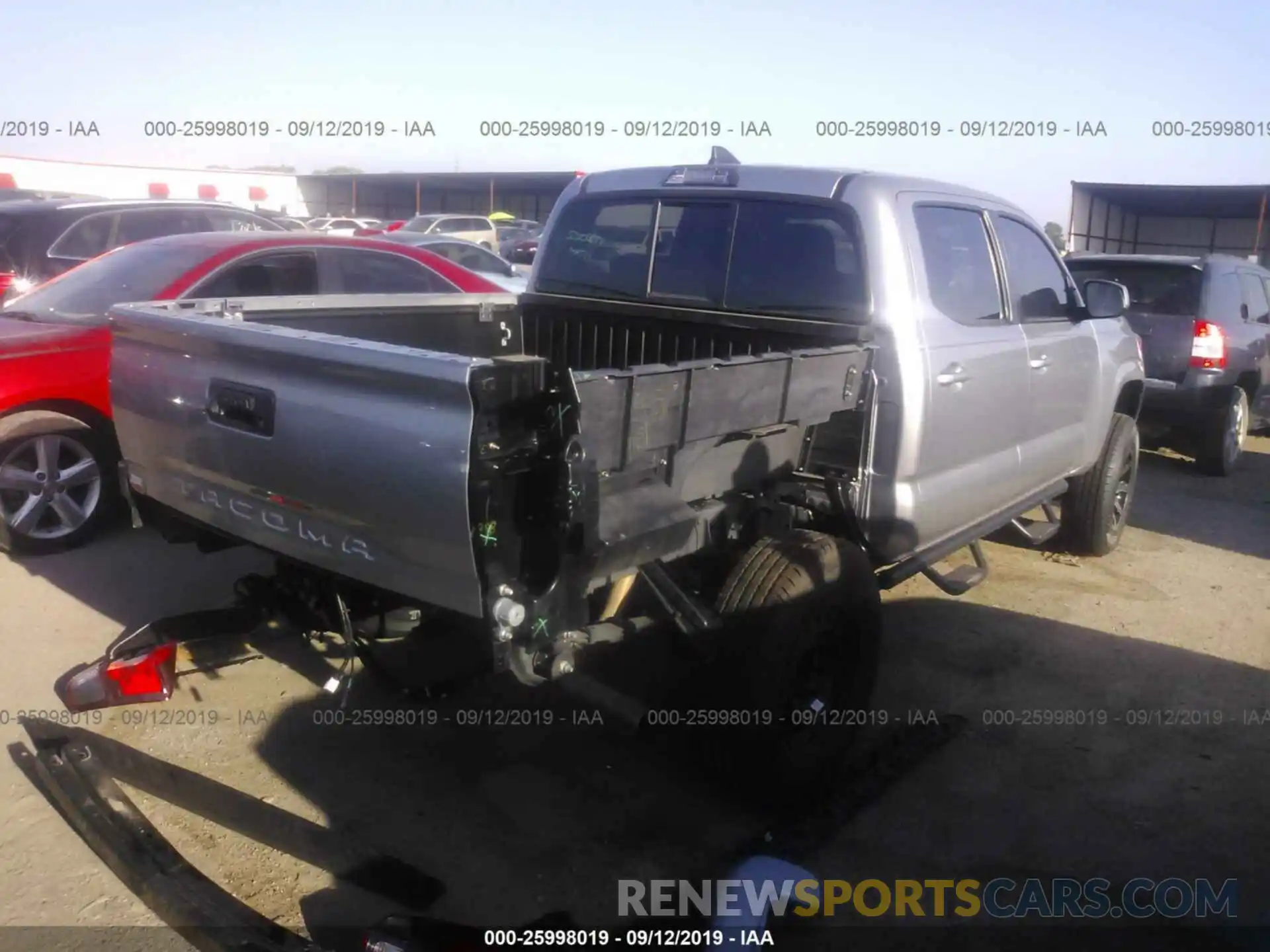 4 Photograph of a damaged car 5TFAX5GN5KX136004 TOYOTA TACOMA 2019