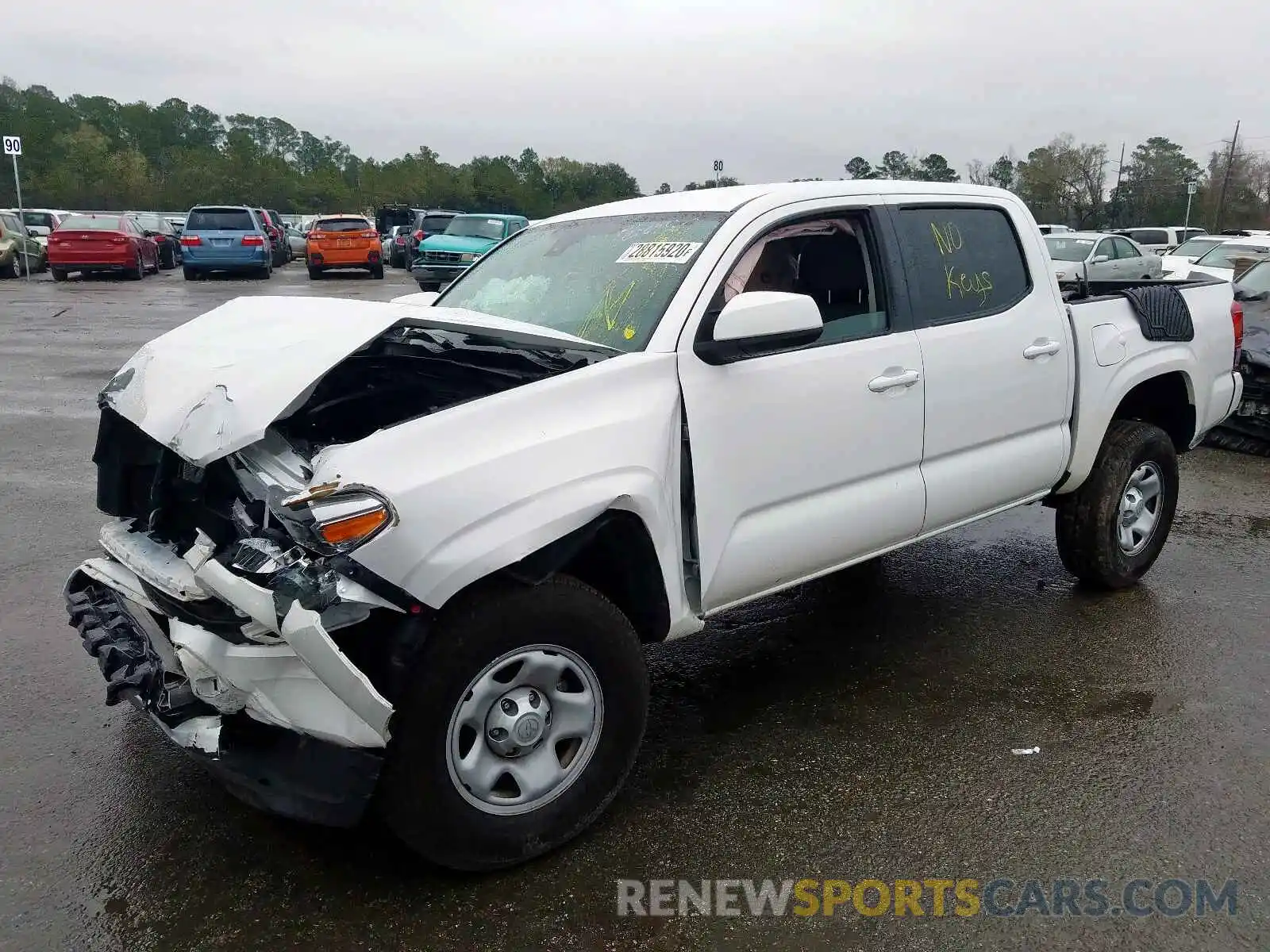 2 Photograph of a damaged car 5TFAX5GN5KX139131 TOYOTA TACOMA 2019