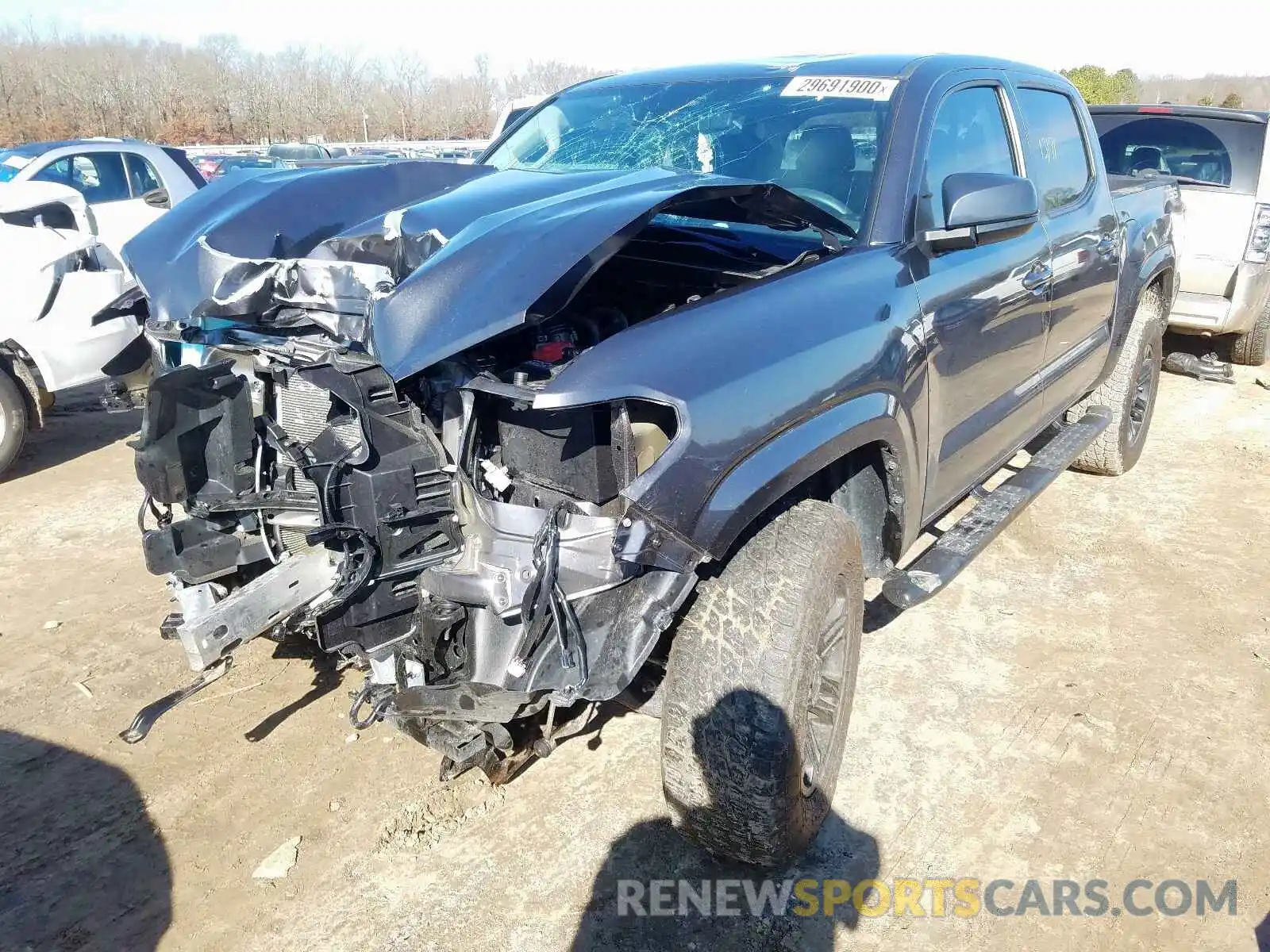 2 Photograph of a damaged car 5TFAX5GN5KX139582 TOYOTA TACOMA 2019