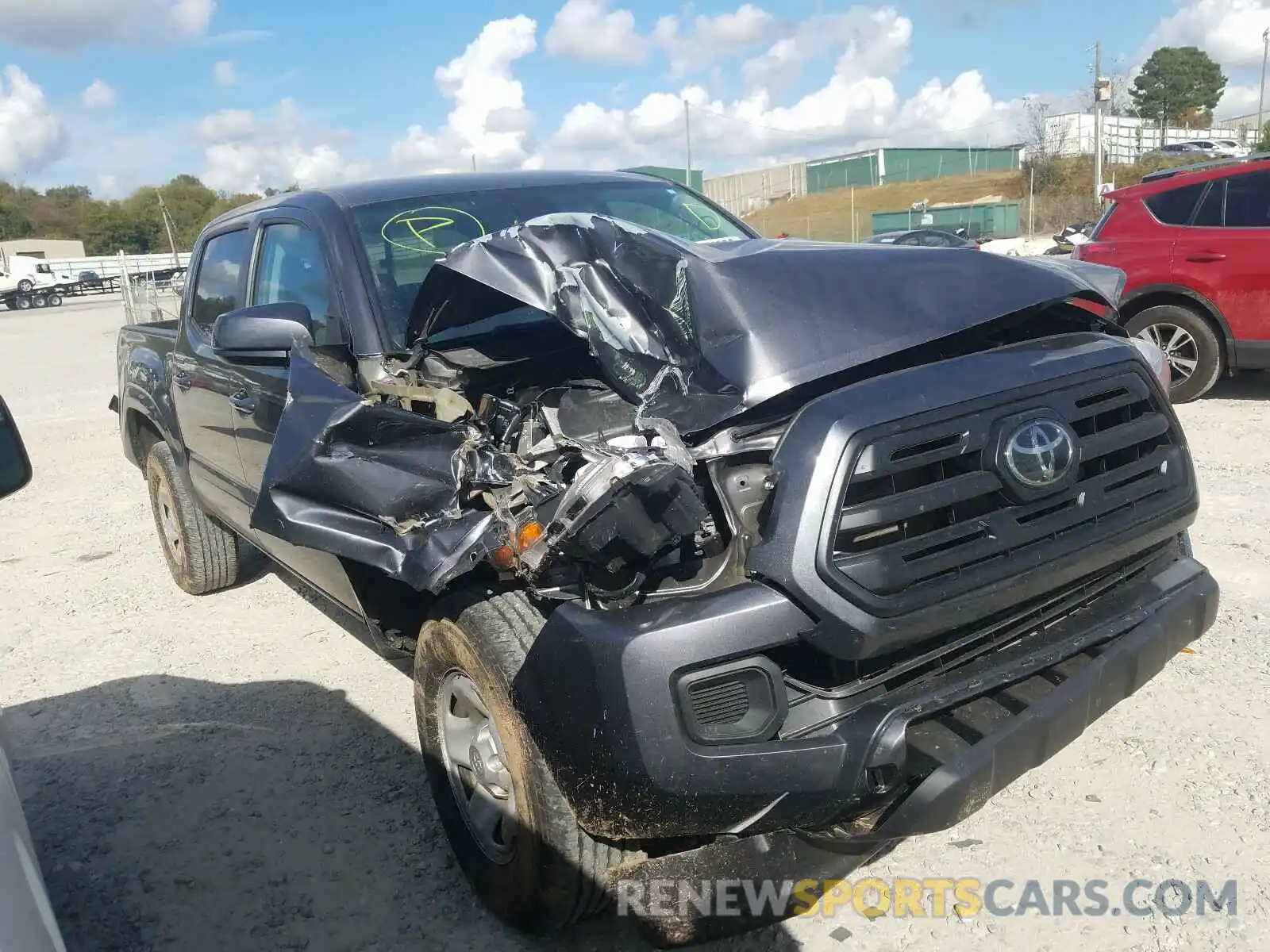 1 Photograph of a damaged car 5TFAX5GN5KX141848 TOYOTA TACOMA 2019