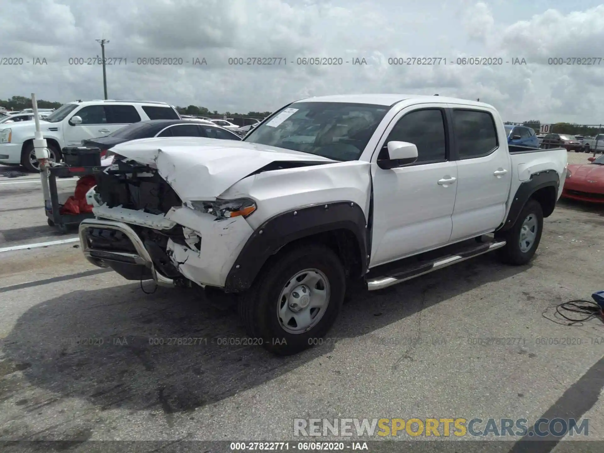 2 Photograph of a damaged car 5TFAX5GN5KX143213 TOYOTA TACOMA 2019