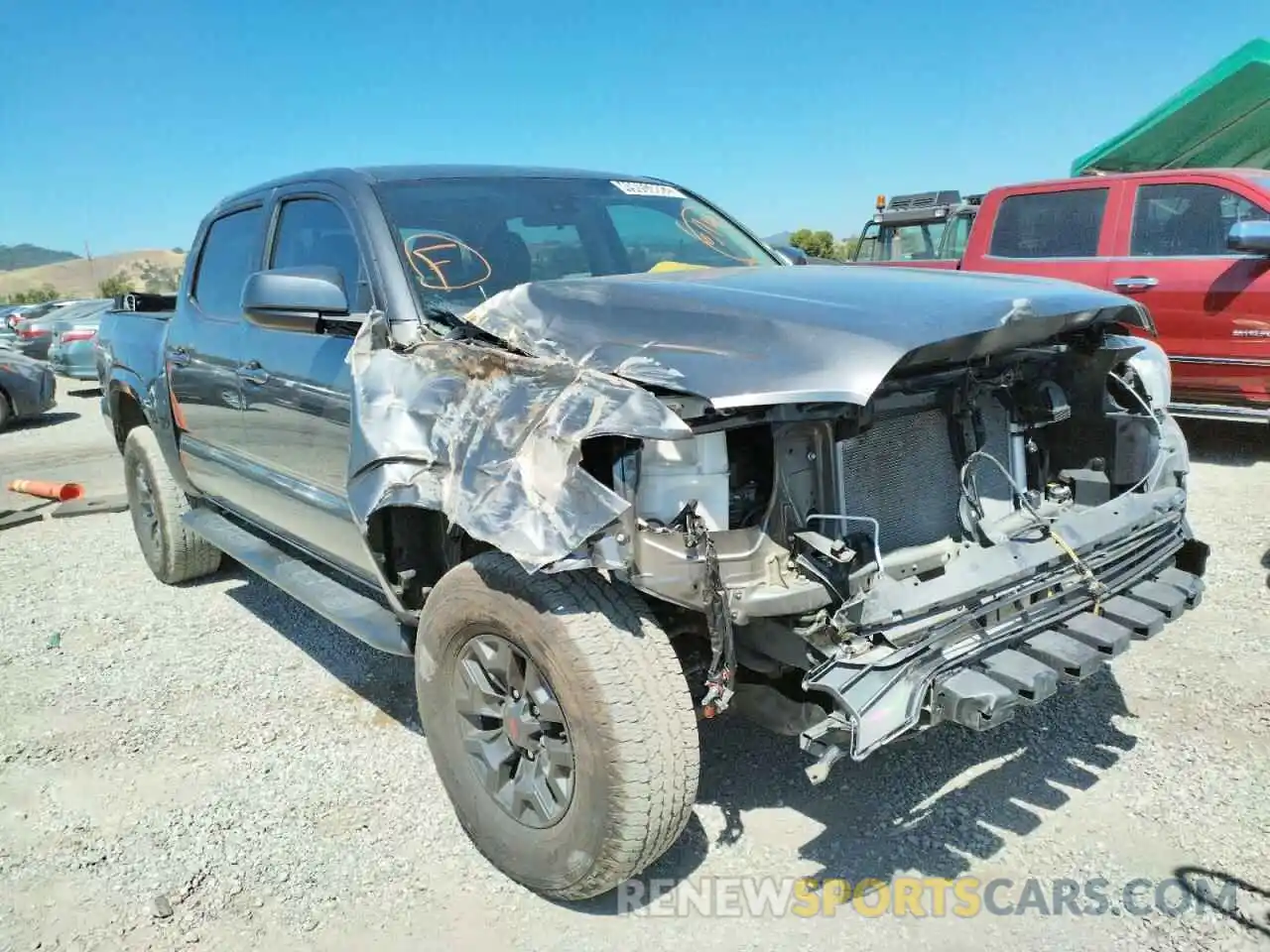 1 Photograph of a damaged car 5TFAX5GN5KX145480 TOYOTA TACOMA 2019