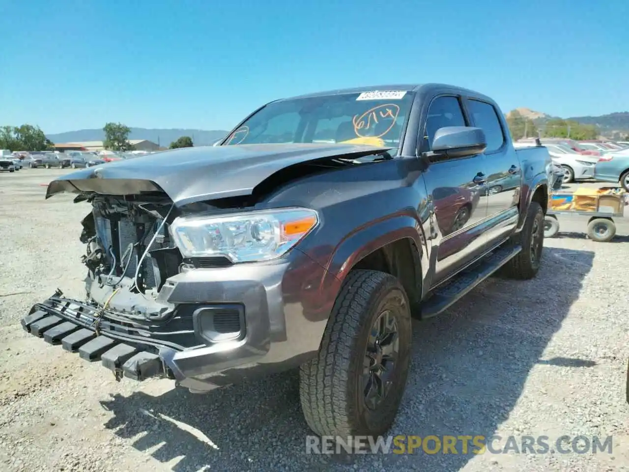 2 Photograph of a damaged car 5TFAX5GN5KX145480 TOYOTA TACOMA 2019