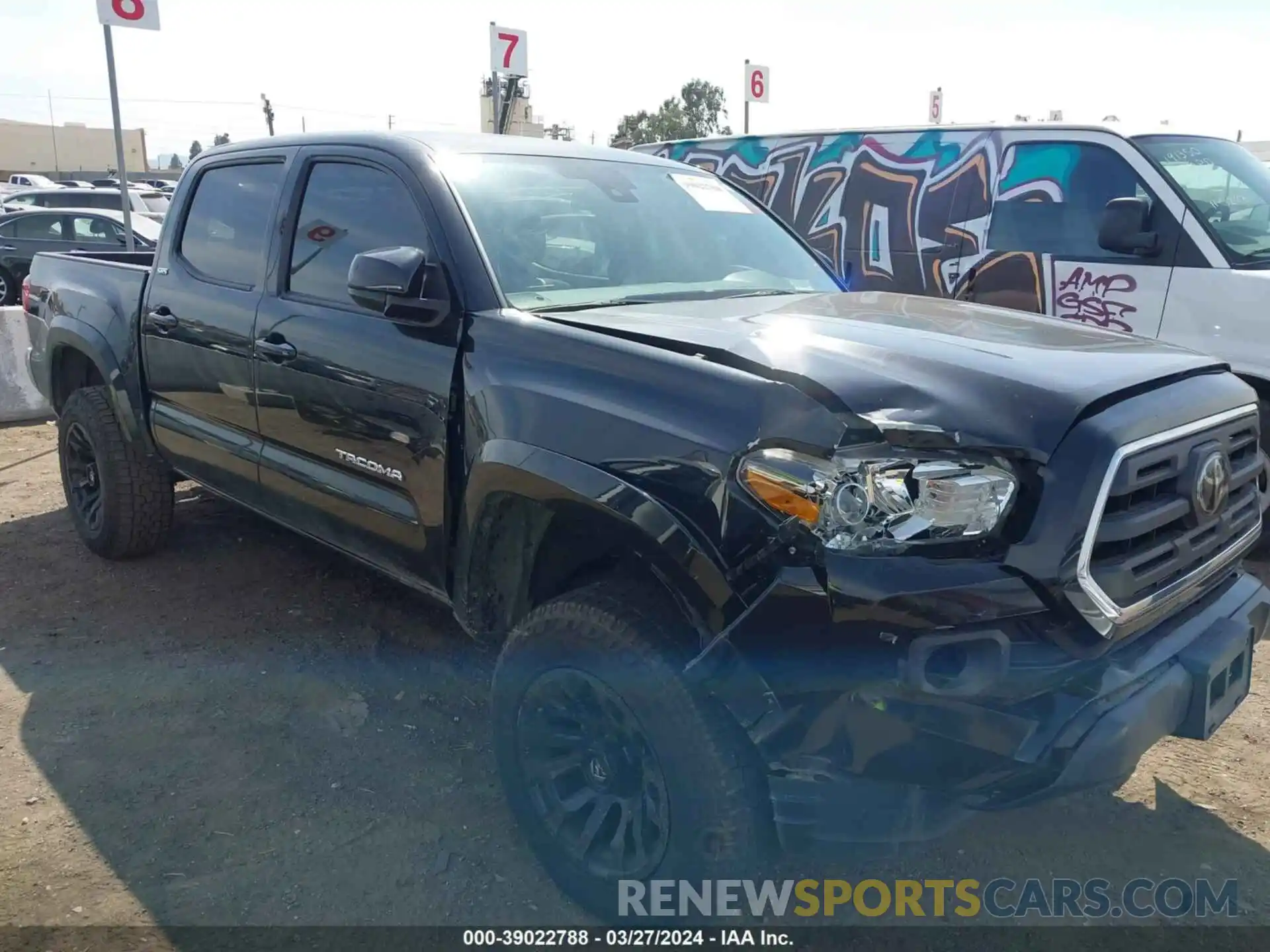 1 Photograph of a damaged car 5TFAX5GN5KX145737 TOYOTA TACOMA 2019